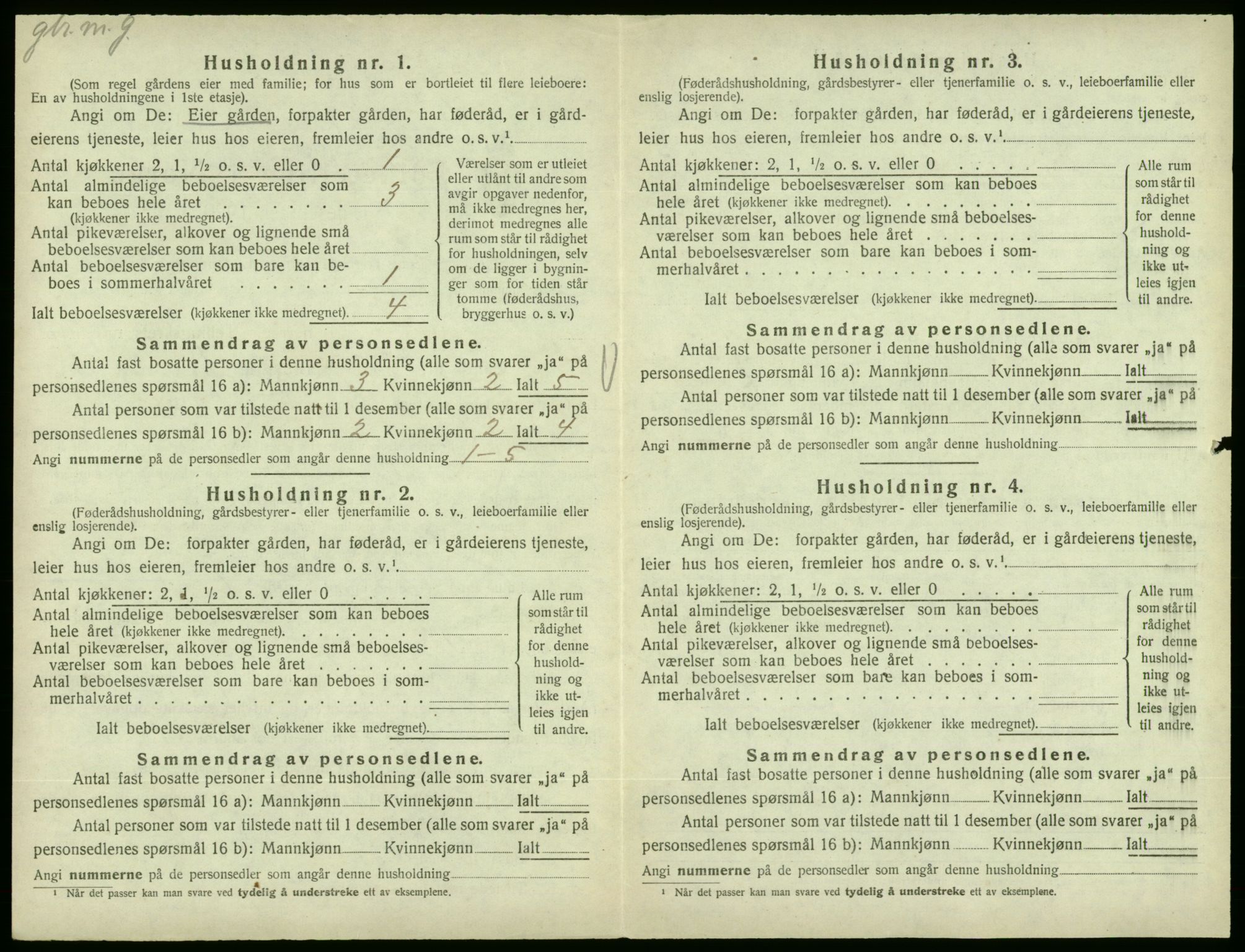 SAB, Folketelling 1920 for 1213 Fjelberg herred, 1920, s. 72