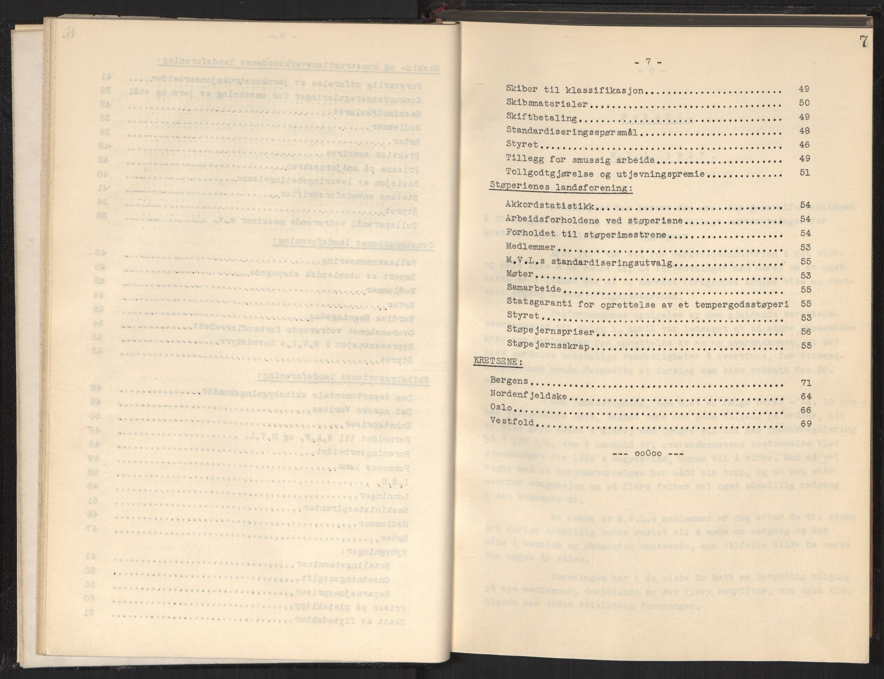 Teknologibedriftenes Landsforening TBL, RA/PA-1700/A/Ad/L0006: Årsberetning med register, 1937-1943, s. 7