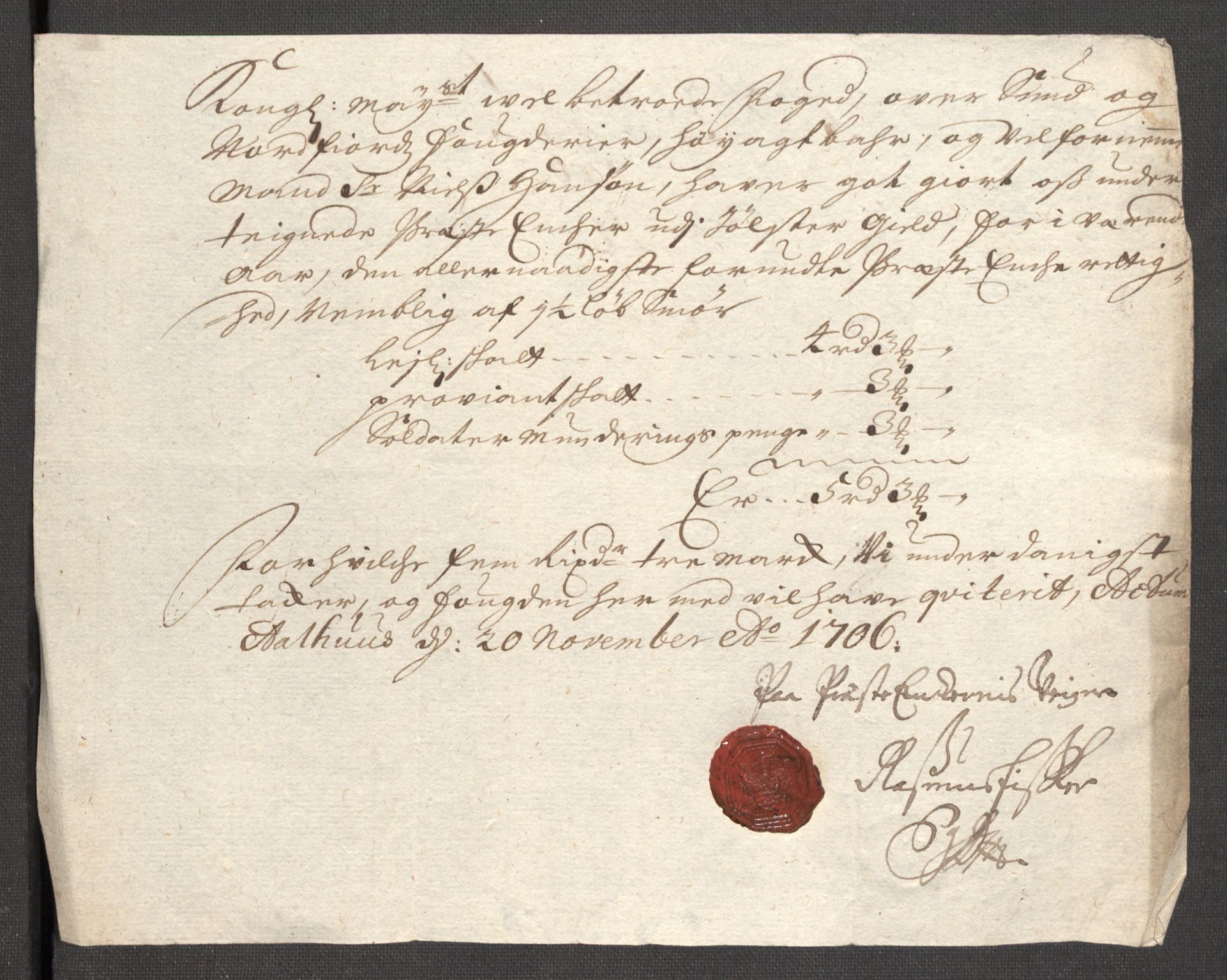 Rentekammeret inntil 1814, Reviderte regnskaper, Fogderegnskap, AV/RA-EA-4092/R53/L3430: Fogderegnskap Sunn- og Nordfjord, 1706-1707, s. 156