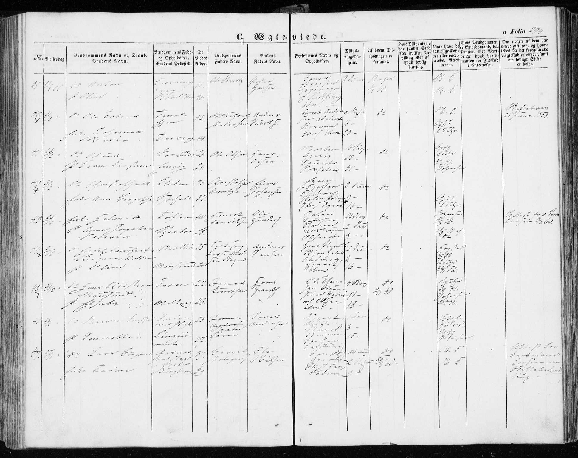Ministerialprotokoller, klokkerbøker og fødselsregistre - Sør-Trøndelag, SAT/A-1456/634/L0530: Ministerialbok nr. 634A06, 1852-1860, s. 294