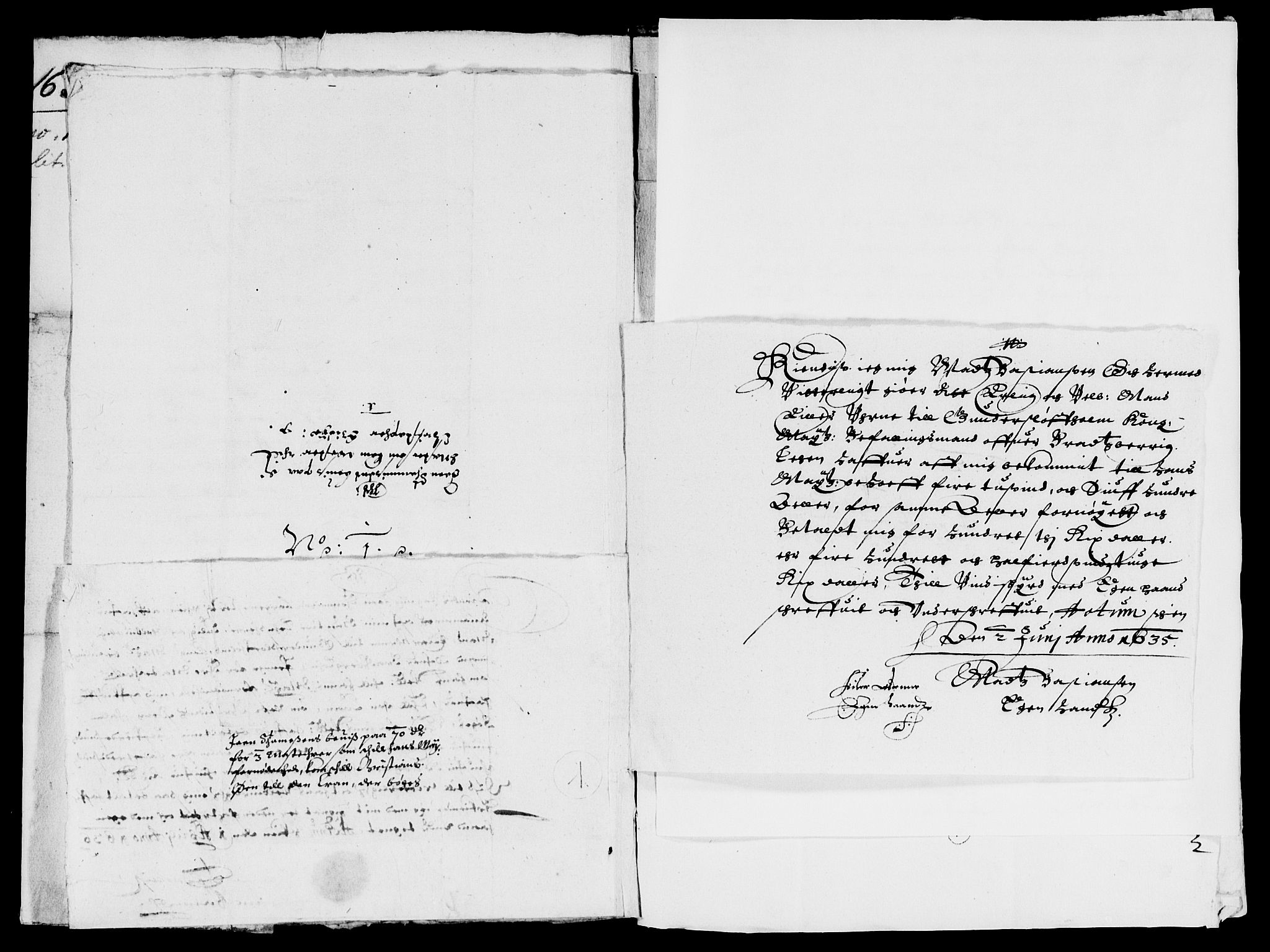 Rentekammeret inntil 1814, Reviderte regnskaper, Lensregnskaper, AV/RA-EA-5023/R/Rb/Rbp/L0018: Bratsberg len, 1634-1636