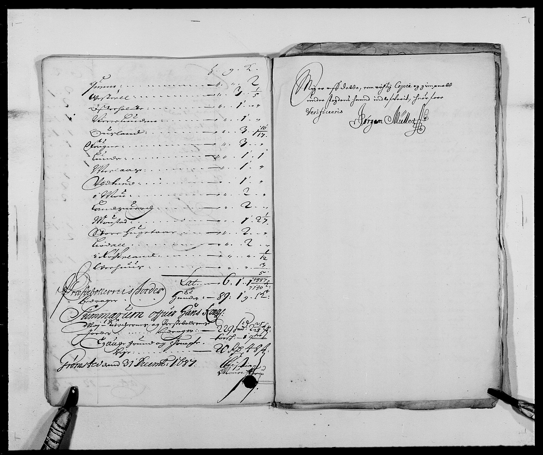Rentekammeret inntil 1814, Reviderte regnskaper, Fogderegnskap, AV/RA-EA-4092/R39/L2309: Fogderegnskap Nedenes, 1684-1689, s. 9