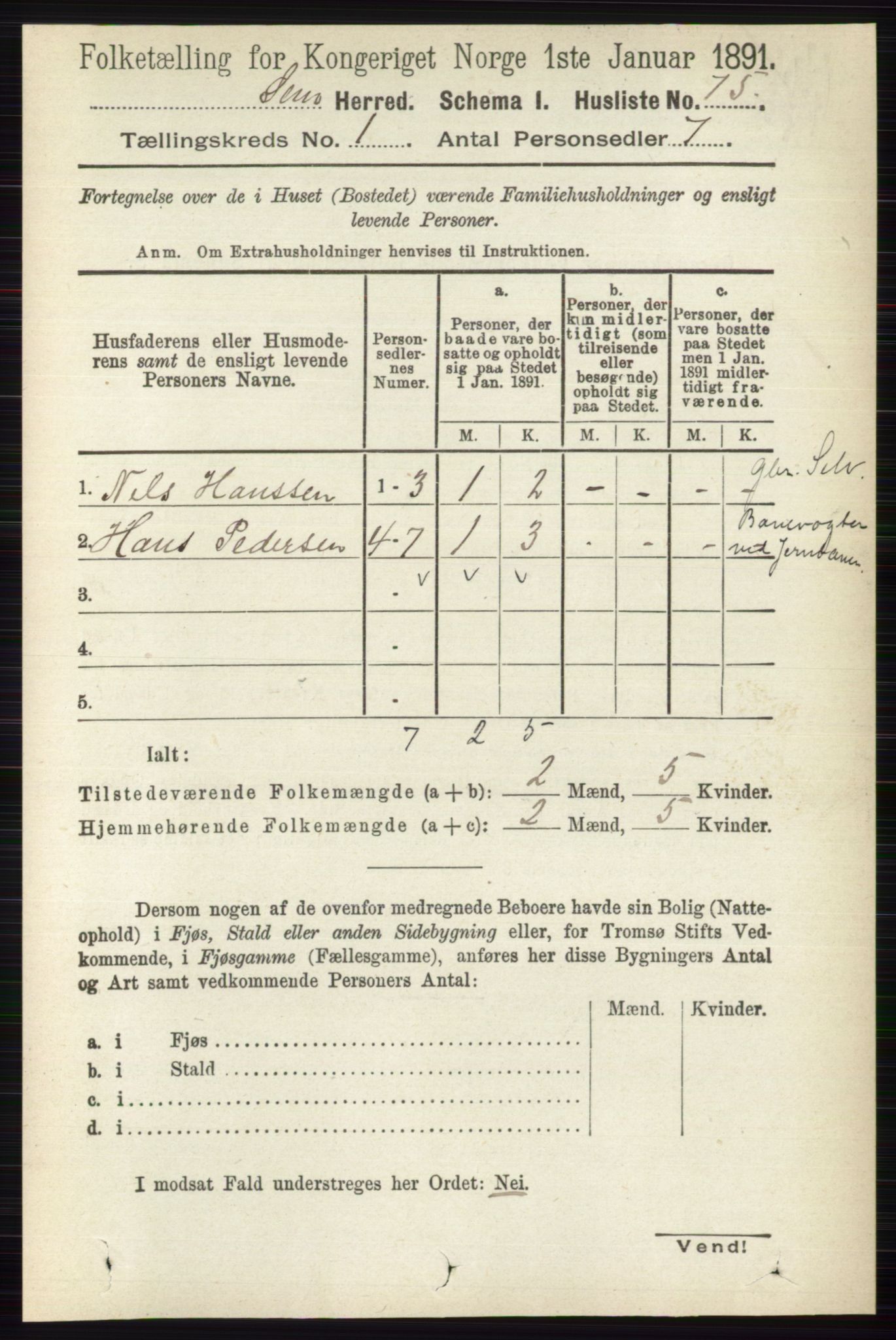 RA, Folketelling 1891 for 0721 Sem herred, 1891, s. 114