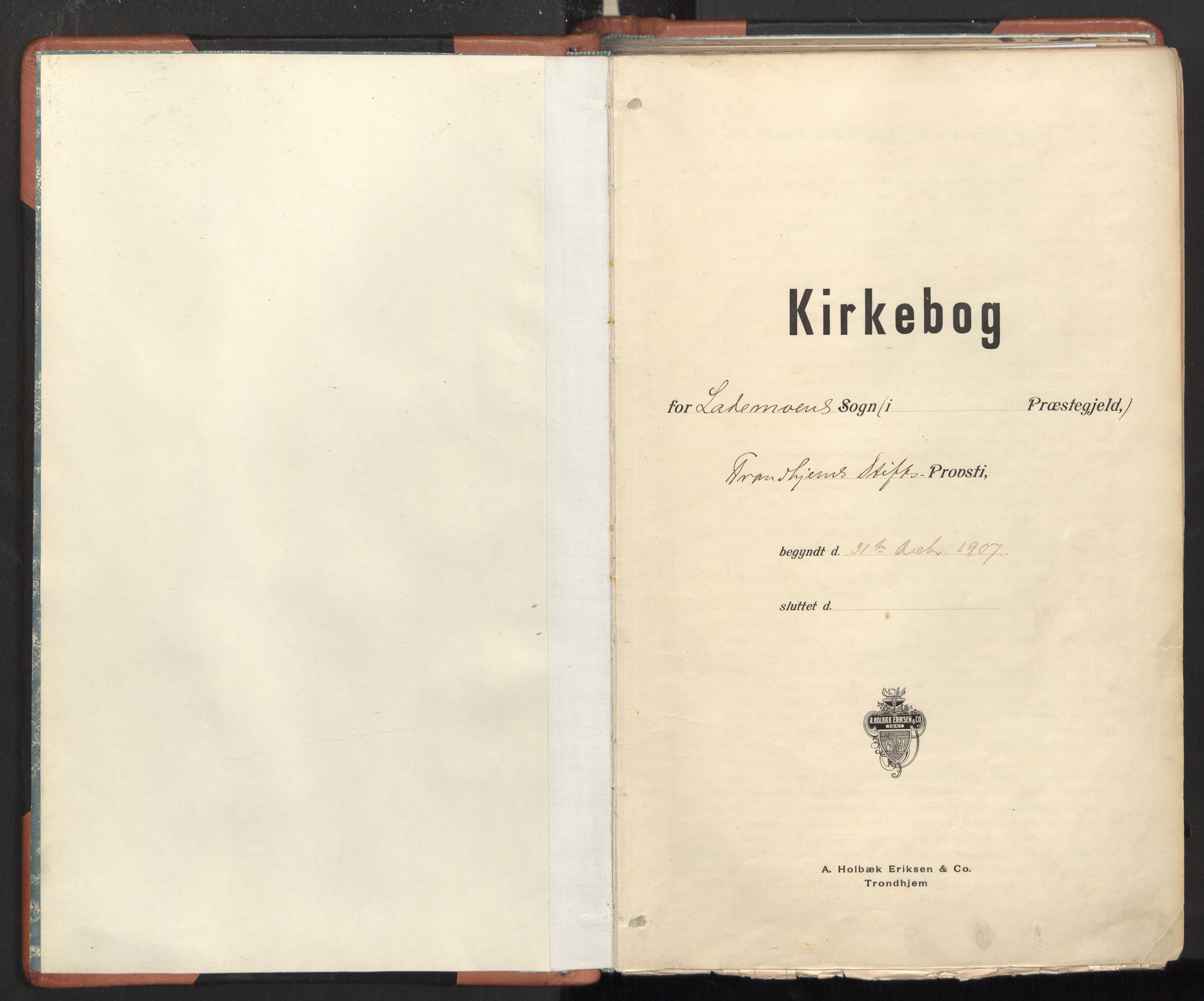 Ministerialprotokoller, klokkerbøker og fødselsregistre - Sør-Trøndelag, SAT/A-1456/605/L0243: Ministerialbok nr. 605A05, 1908-1923