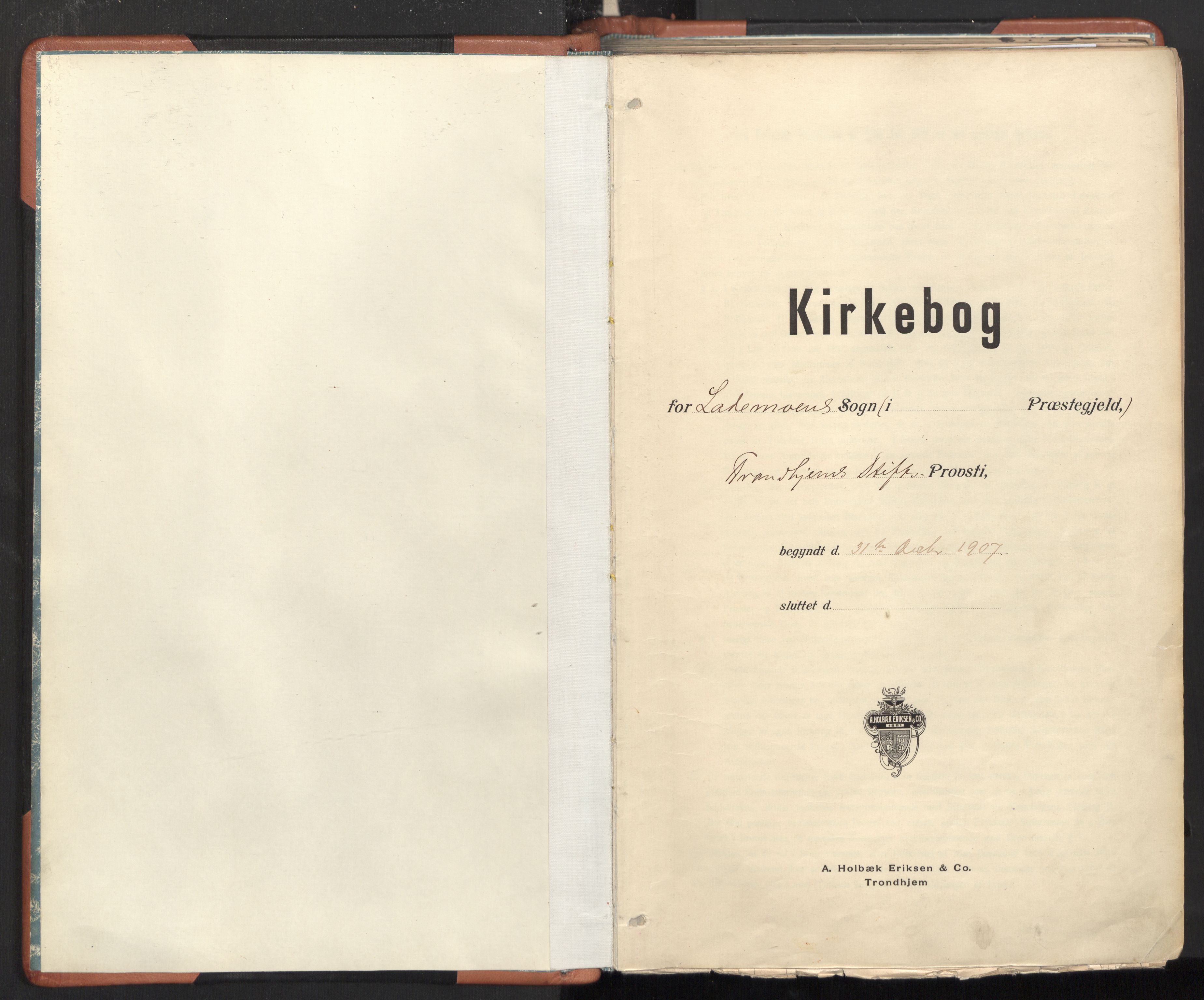 Ministerialprotokoller, klokkerbøker og fødselsregistre - Sør-Trøndelag, AV/SAT-A-1456/605/L0243: Ministerialbok nr. 605A05, 1908-1923