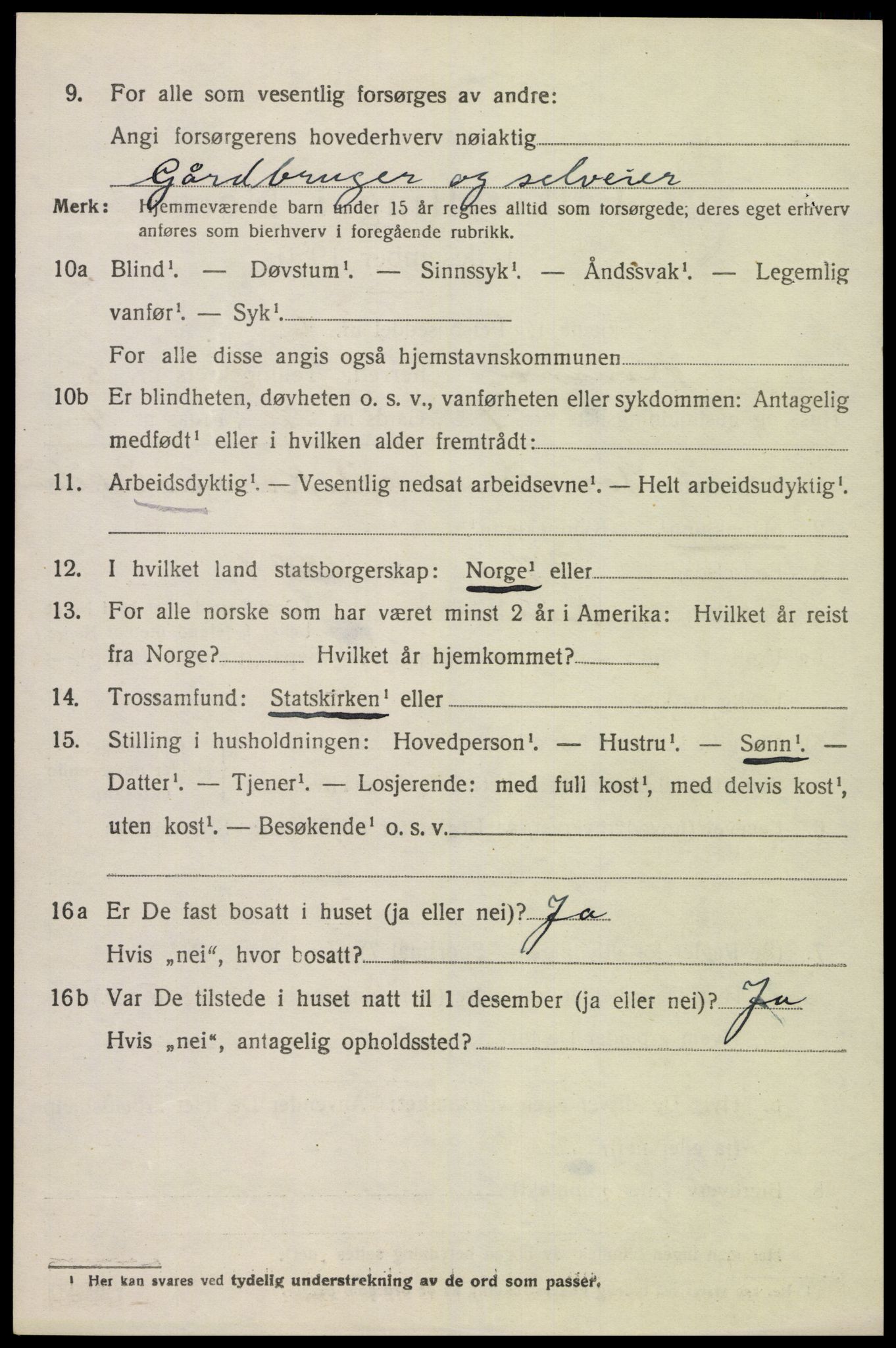 SAK, Folketelling 1920 for 1027 Konsmo herred, 1920, s. 1275