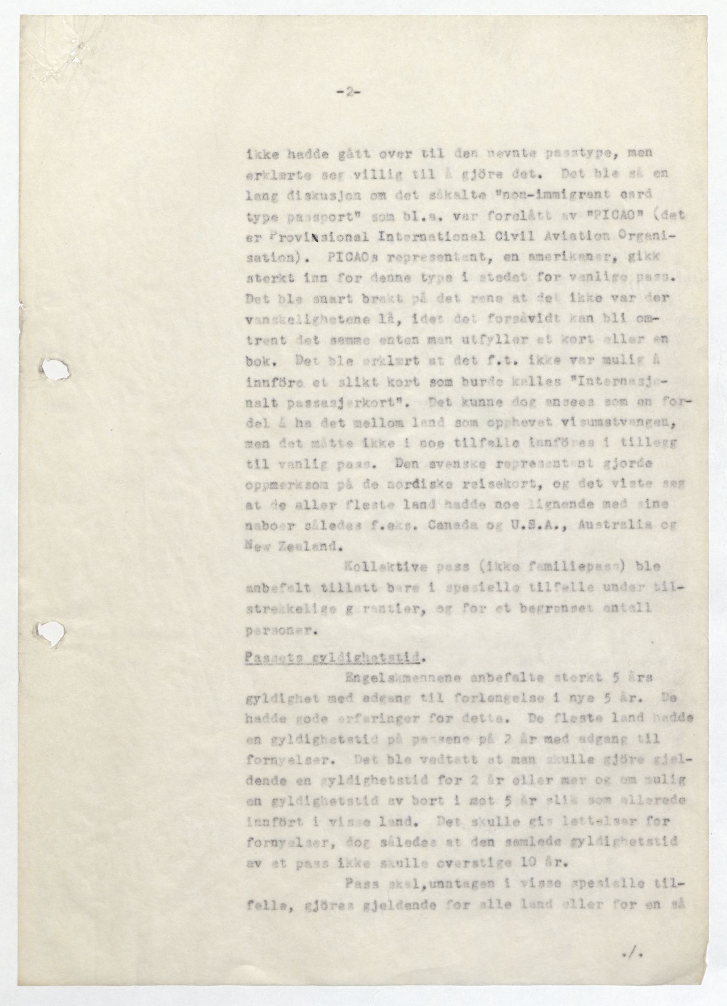 Justisdepartementet, 3. politikontor P3, AV/RA-S-1051/D/L0039: Passforskrifter - Passinstruksen, 1947-1952, s. 3
