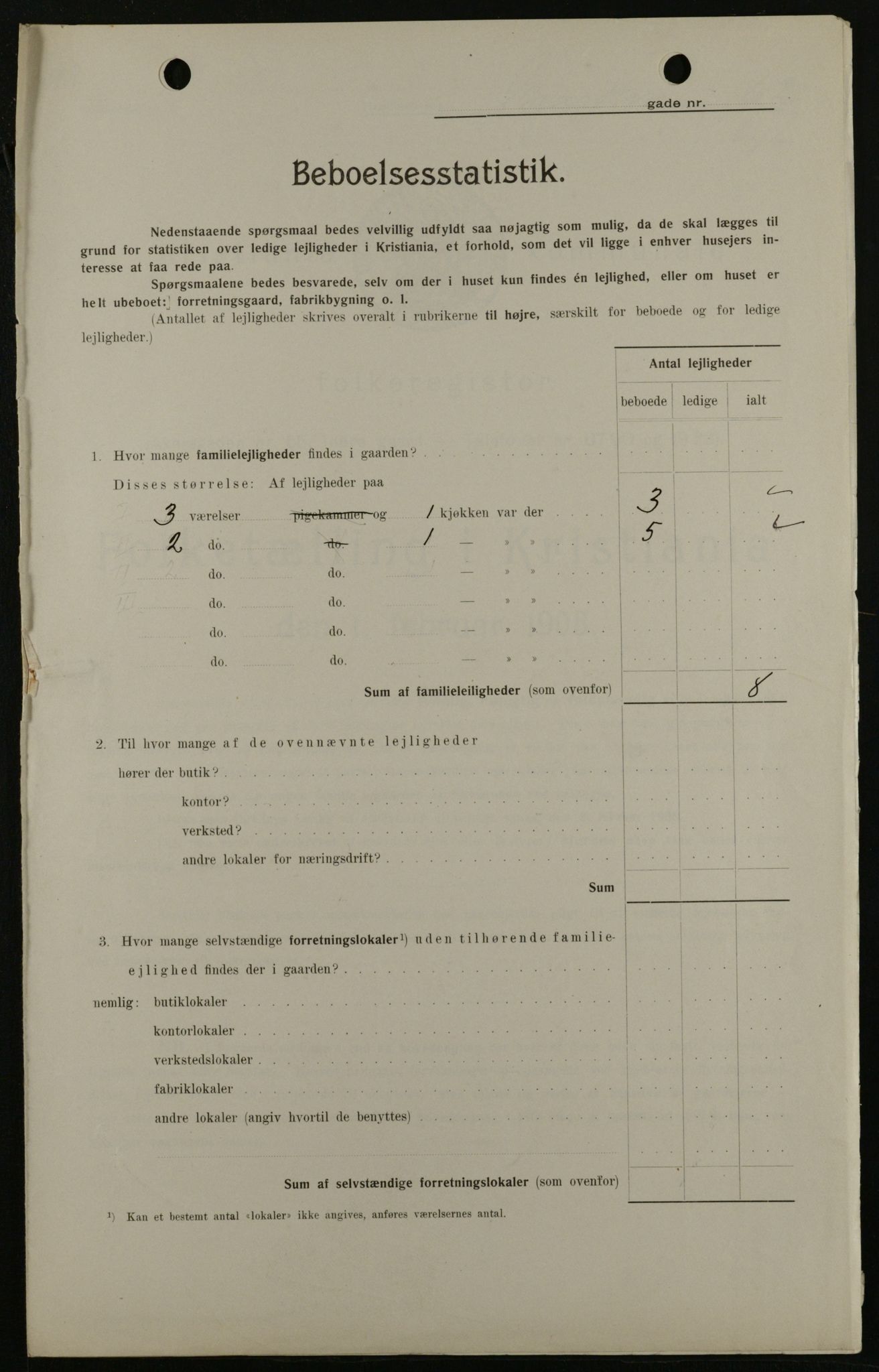 OBA, Kommunal folketelling 1.2.1908 for Kristiania kjøpstad, 1908, s. 57782