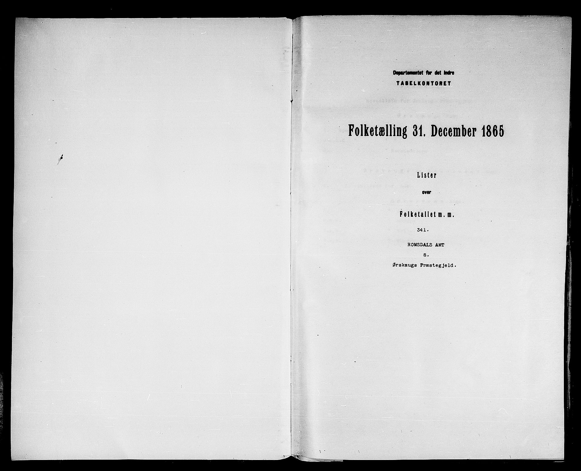 RA, Folketelling 1865 for 1527P Ørskog prestegjeld, 1865, s. 3