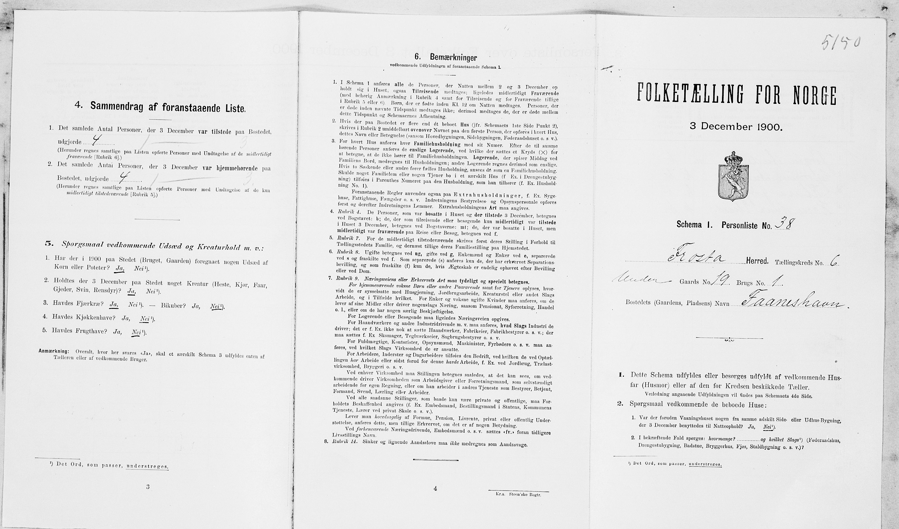 SAT, Folketelling 1900 for 1717 Frosta herred, 1900, s. 805