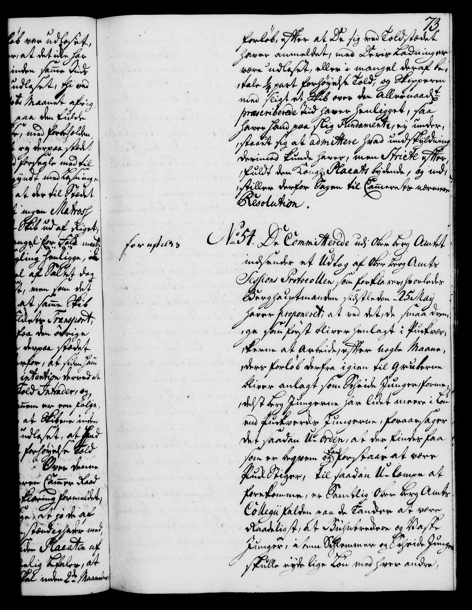 Rentekammeret, Kammerkanselliet, AV/RA-EA-3111/G/Gh/Gha/L0025: Norsk ekstraktmemorialprotokoll (merket RK 53.70), 1743-1744, s. 73