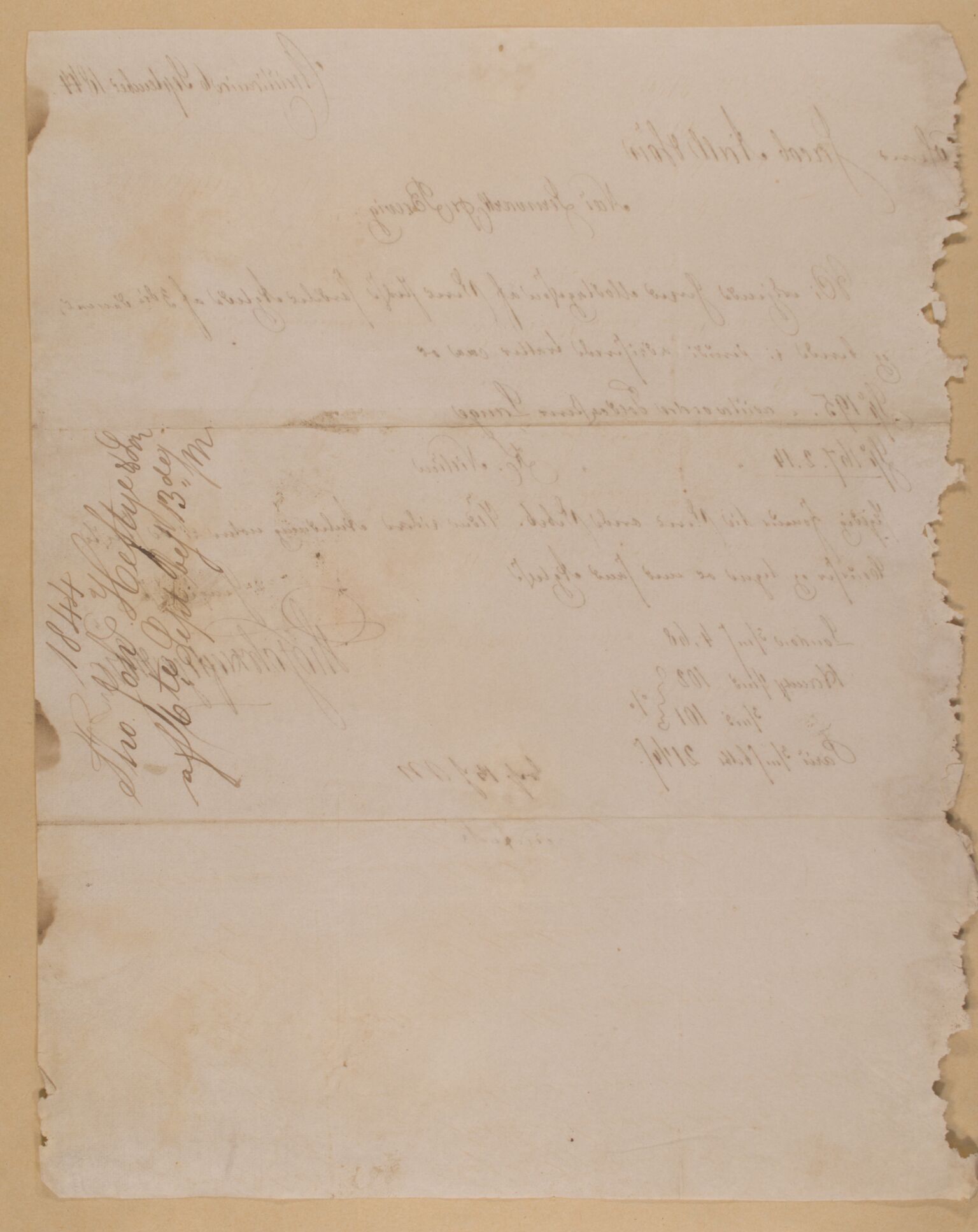 Familien Aalls privatarkiv , NESJ/NJM-005/E-00004/L0019: Inngående brev 1844, del 3, 1844