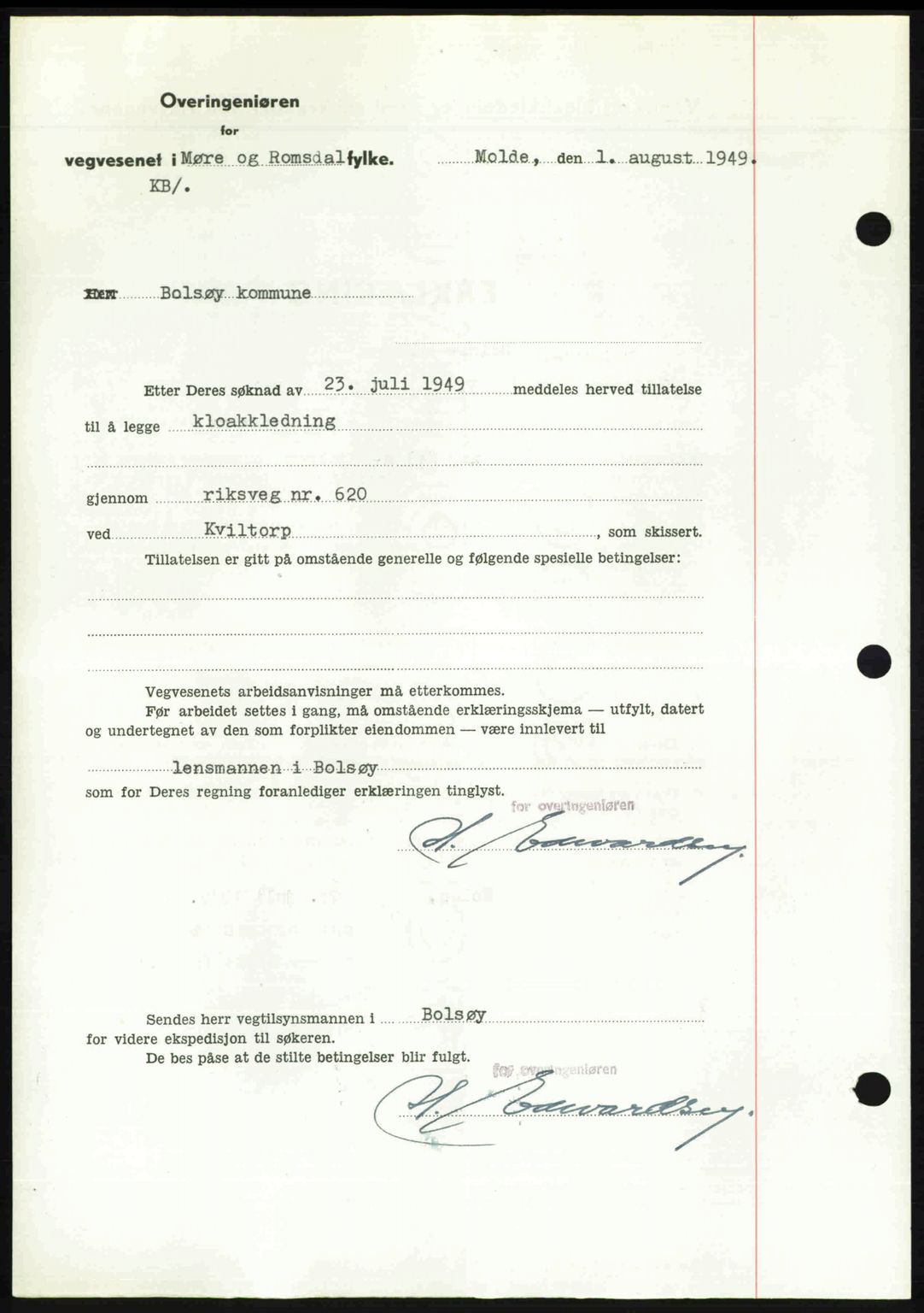 Romsdal sorenskriveri, AV/SAT-A-4149/1/2/2C: Pantebok nr. A30, 1949-1949, Dagboknr: 2236/1949