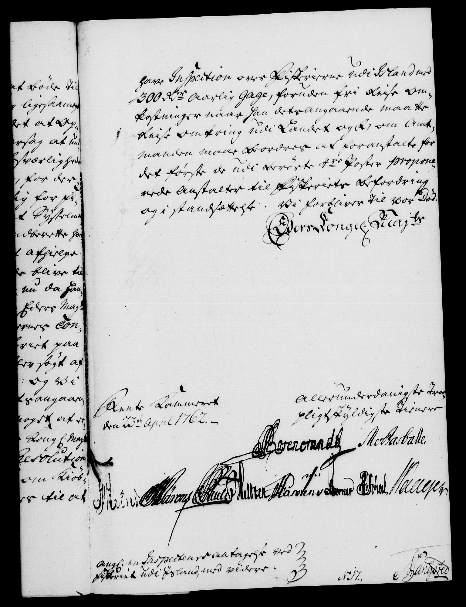 Rentekammeret, Kammerkanselliet, RA/EA-3111/G/Gf/Gfa/L0044: Norsk relasjons- og resolusjonsprotokoll (merket RK 52.44), 1762, s. 207