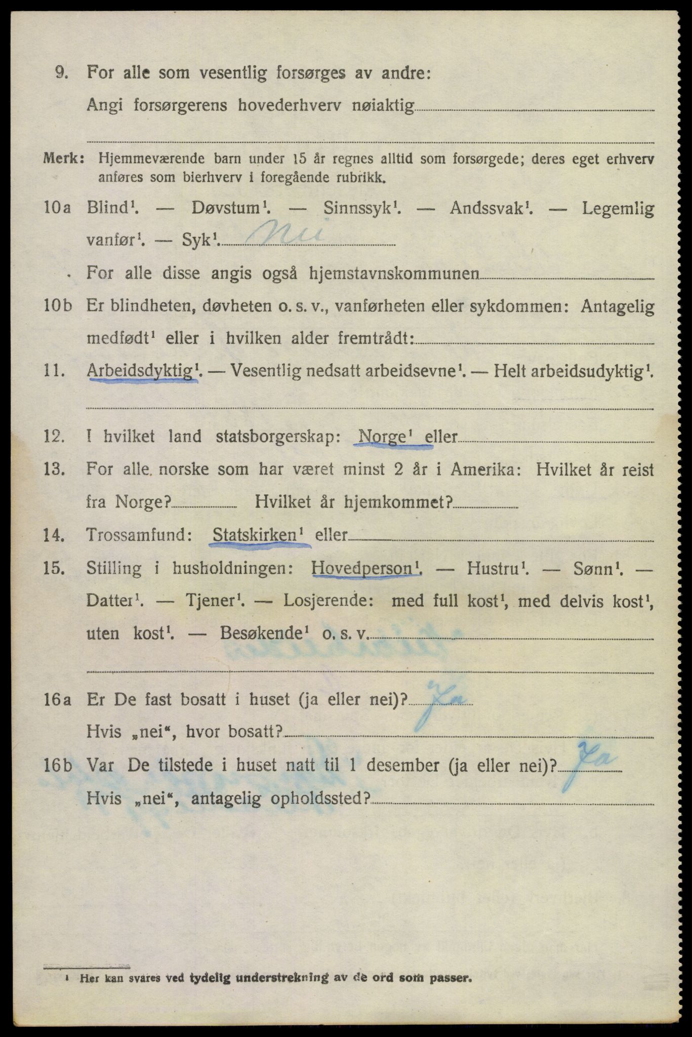 SAKO, Folketelling 1920 for 0819 Holla herred, 1920, s. 5308