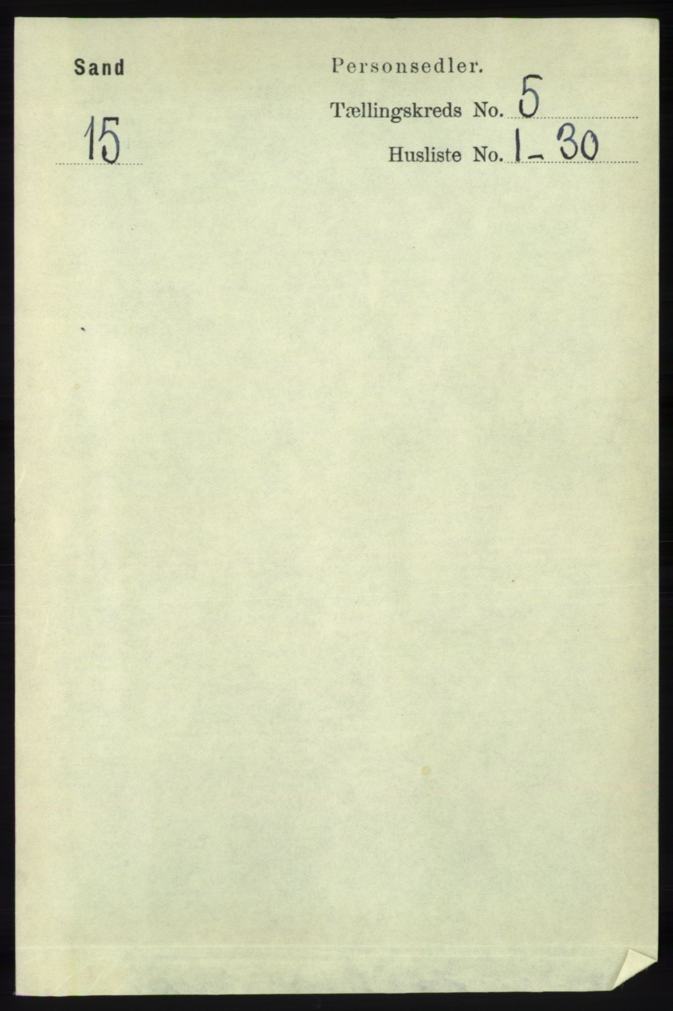 RA, Folketelling 1891 for 1136 Sand herred, 1891, s. 1548