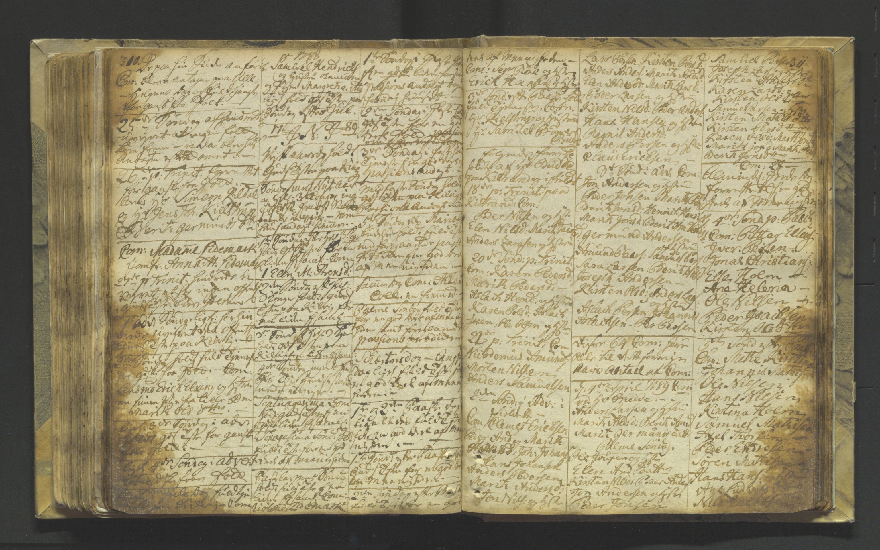 Kistrand/Porsanger sokneprestembete, AV/SATØ-S-1351/H/Ha/L0001.kirke: Ministerialbok nr. 1, 1764-1792, s. 310-311