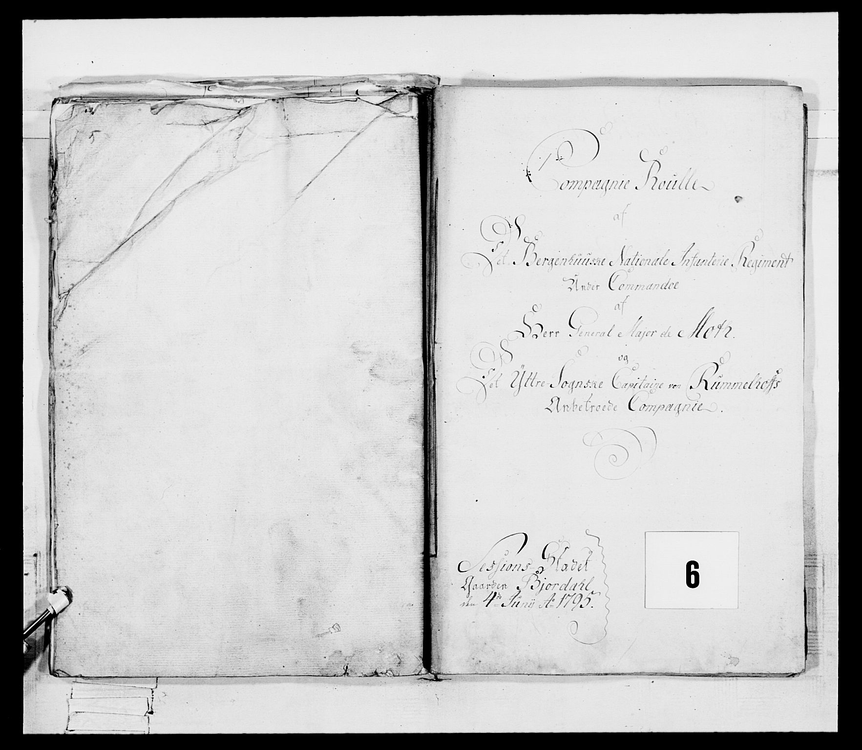 Generalitets- og kommissariatskollegiet, Det kongelige norske kommissariatskollegium, AV/RA-EA-5420/E/Eh/L0096: Bergenhusiske nasjonale infanteriregiment, 1791-1803, s. 33