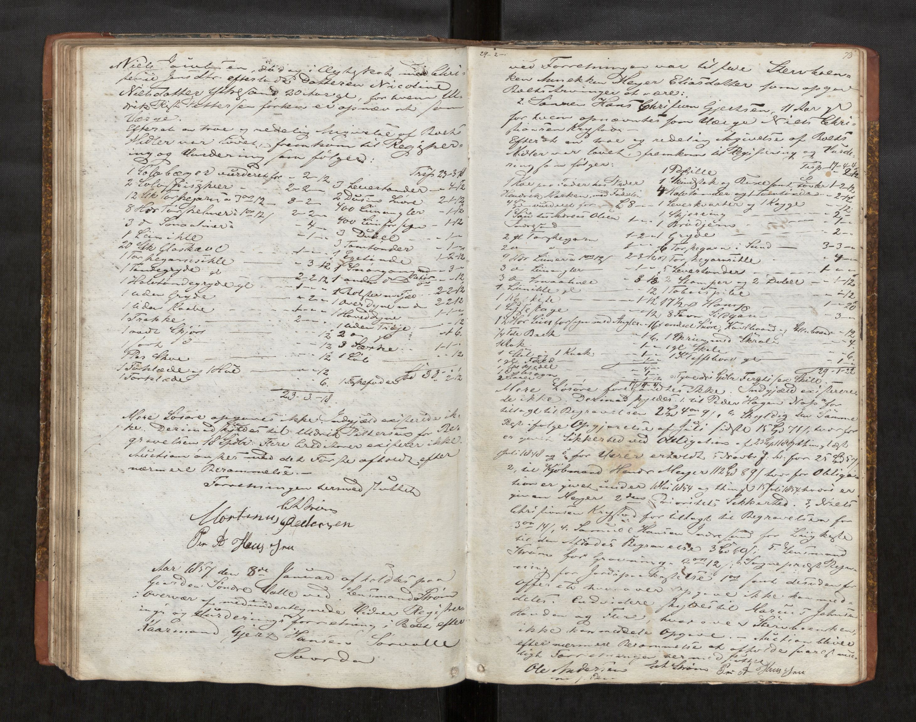 Vesterålen sorenskriveri, AV/SAT-A-4180/1/3/3C/L0001: Skifteregistreringsprotokoll, 1846-1859, s. 75