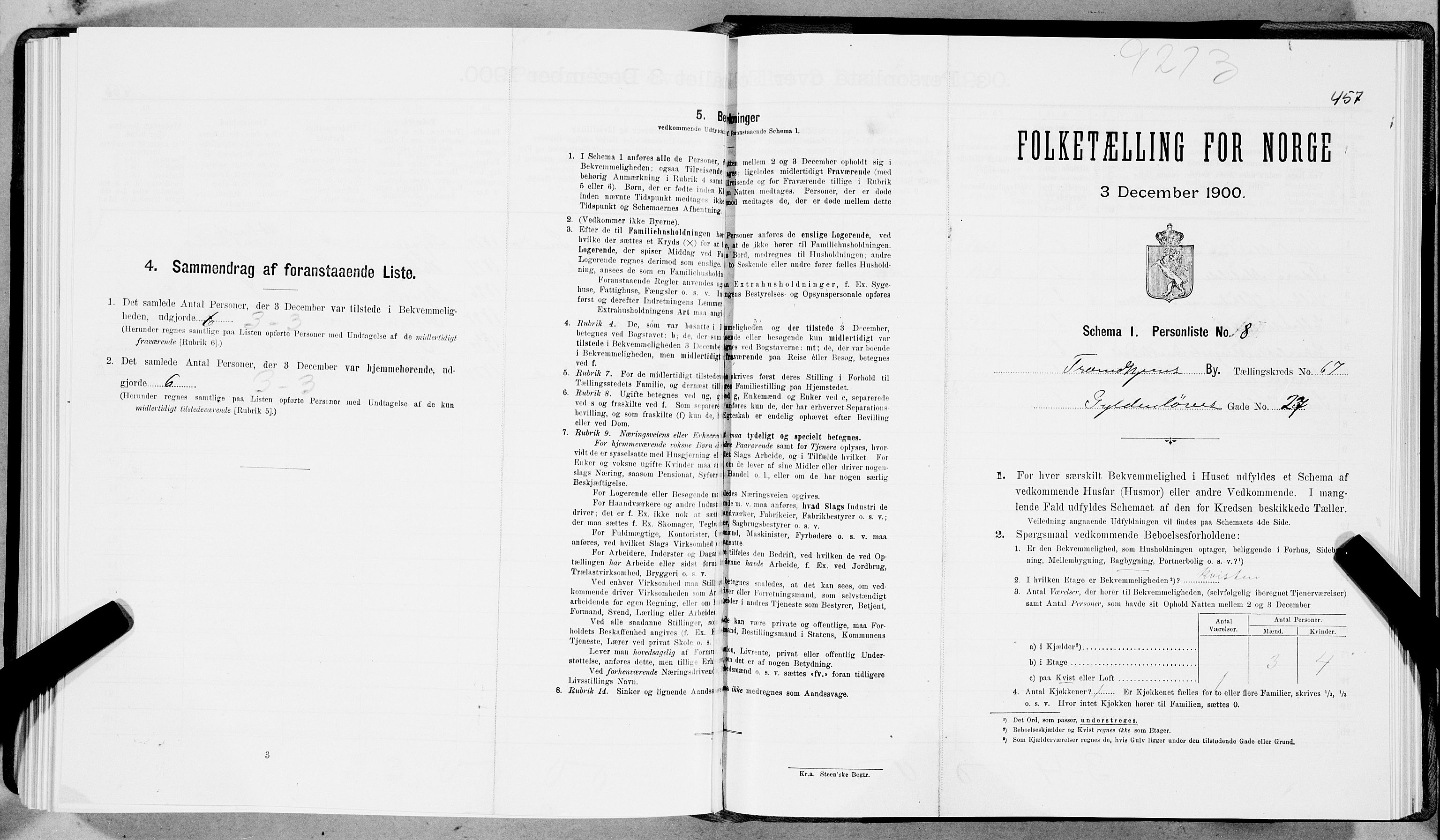 SAT, Folketelling 1900 for 1601 Trondheim kjøpstad, 1900, s. 12230