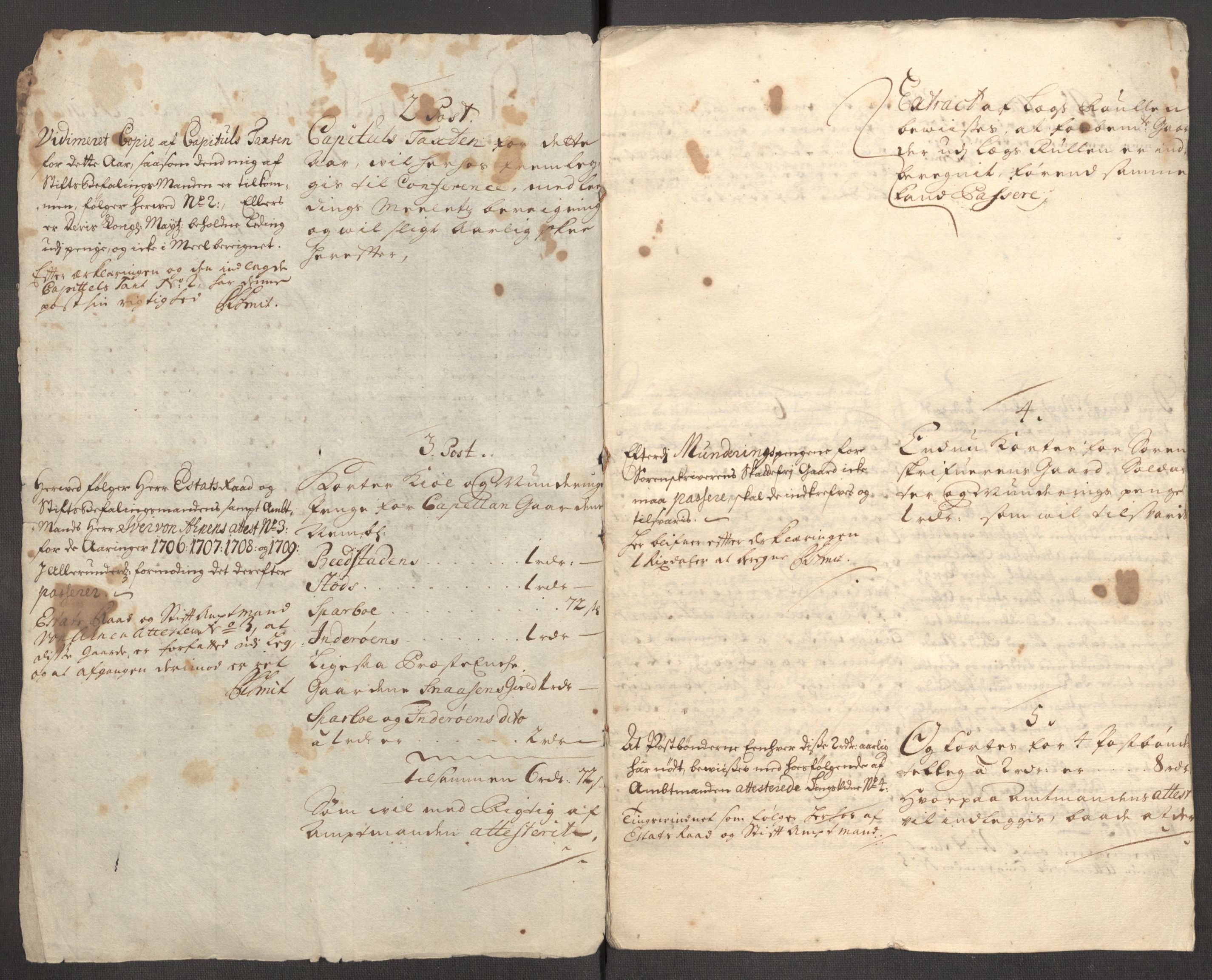 Rentekammeret inntil 1814, Reviderte regnskaper, Fogderegnskap, RA/EA-4092/R63/L4317: Fogderegnskap Inderøy, 1709, s. 270
