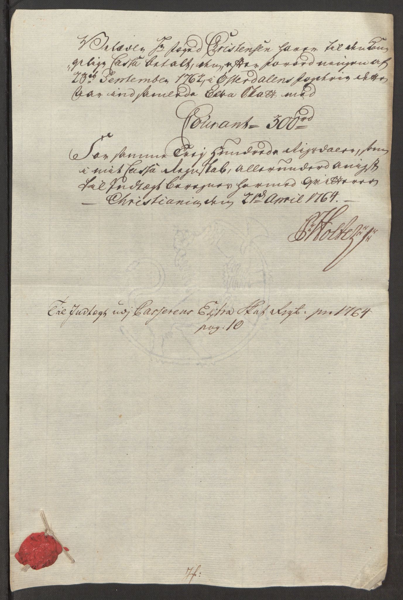 Rentekammeret inntil 1814, Reviderte regnskaper, Fogderegnskap, AV/RA-EA-4092/R15/L1014: Ekstraskatten Østerdal, 1762-1764, s. 524