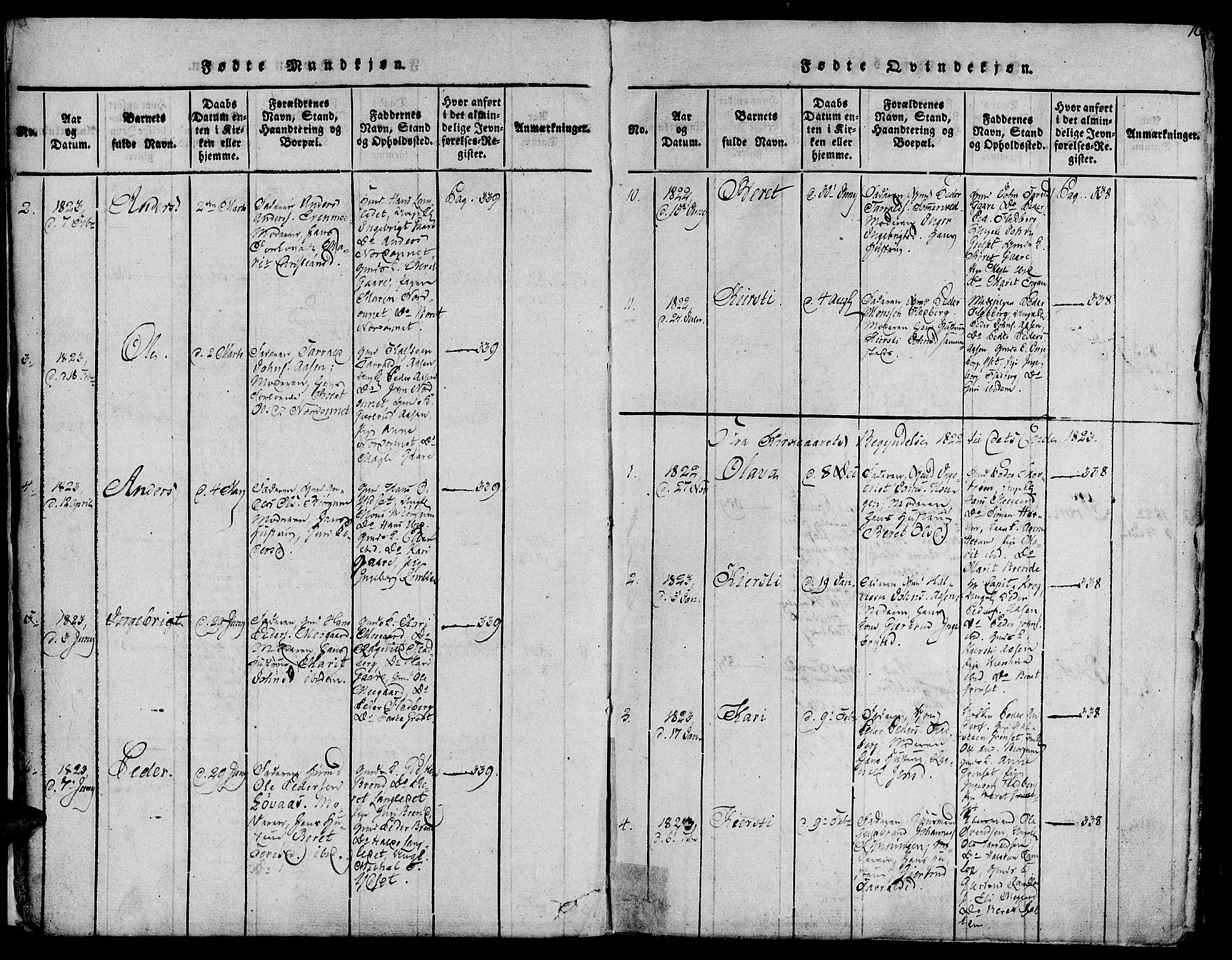 Ministerialprotokoller, klokkerbøker og fødselsregistre - Sør-Trøndelag, AV/SAT-A-1456/685/L0954: Ministerialbok nr. 685A03 /1, 1817-1829, s. 10