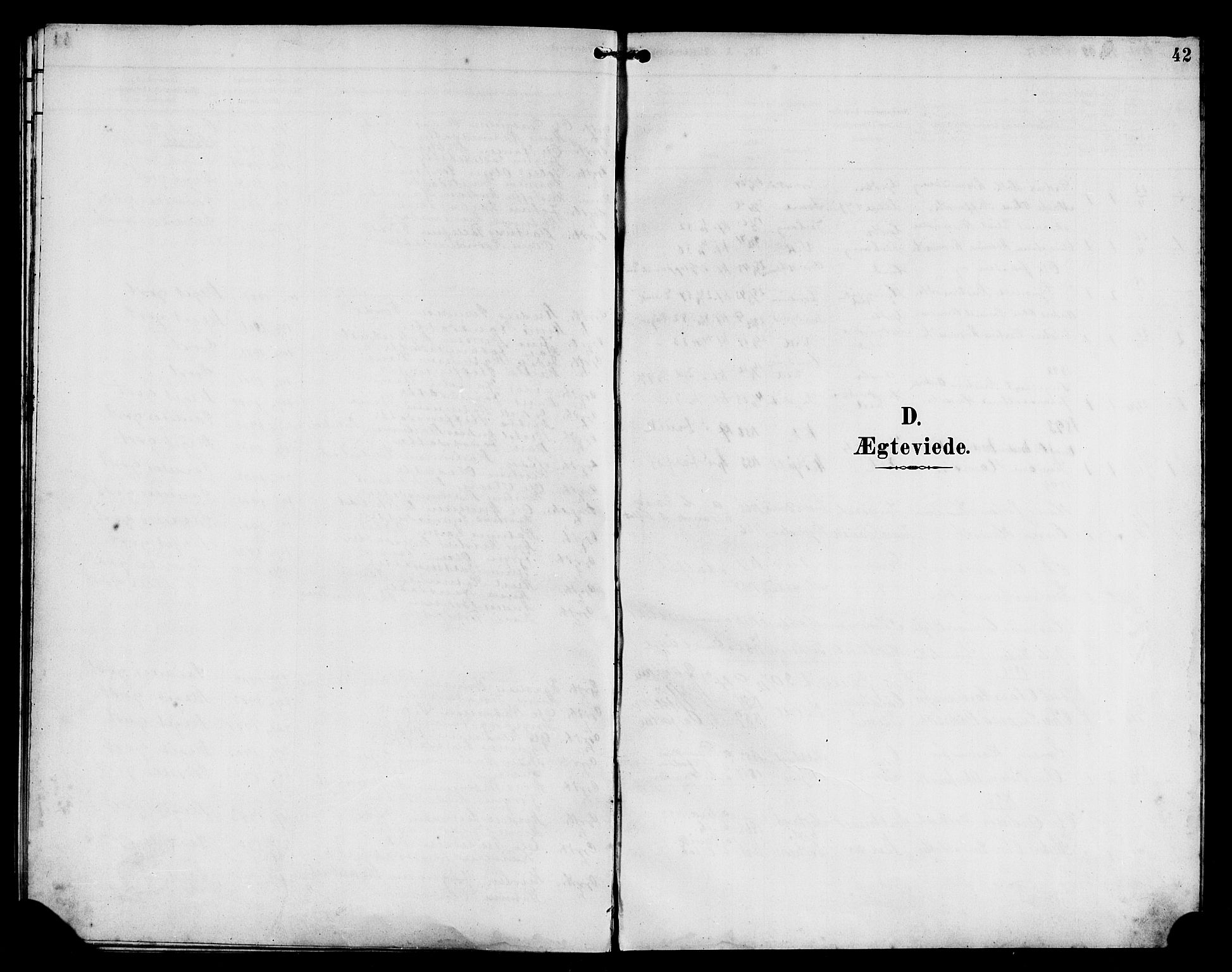 Davik sokneprestembete, SAB/A-79701/H/Hab/Habd/L0002: Klokkerbok nr. D 2, 1890-1919, s. 42