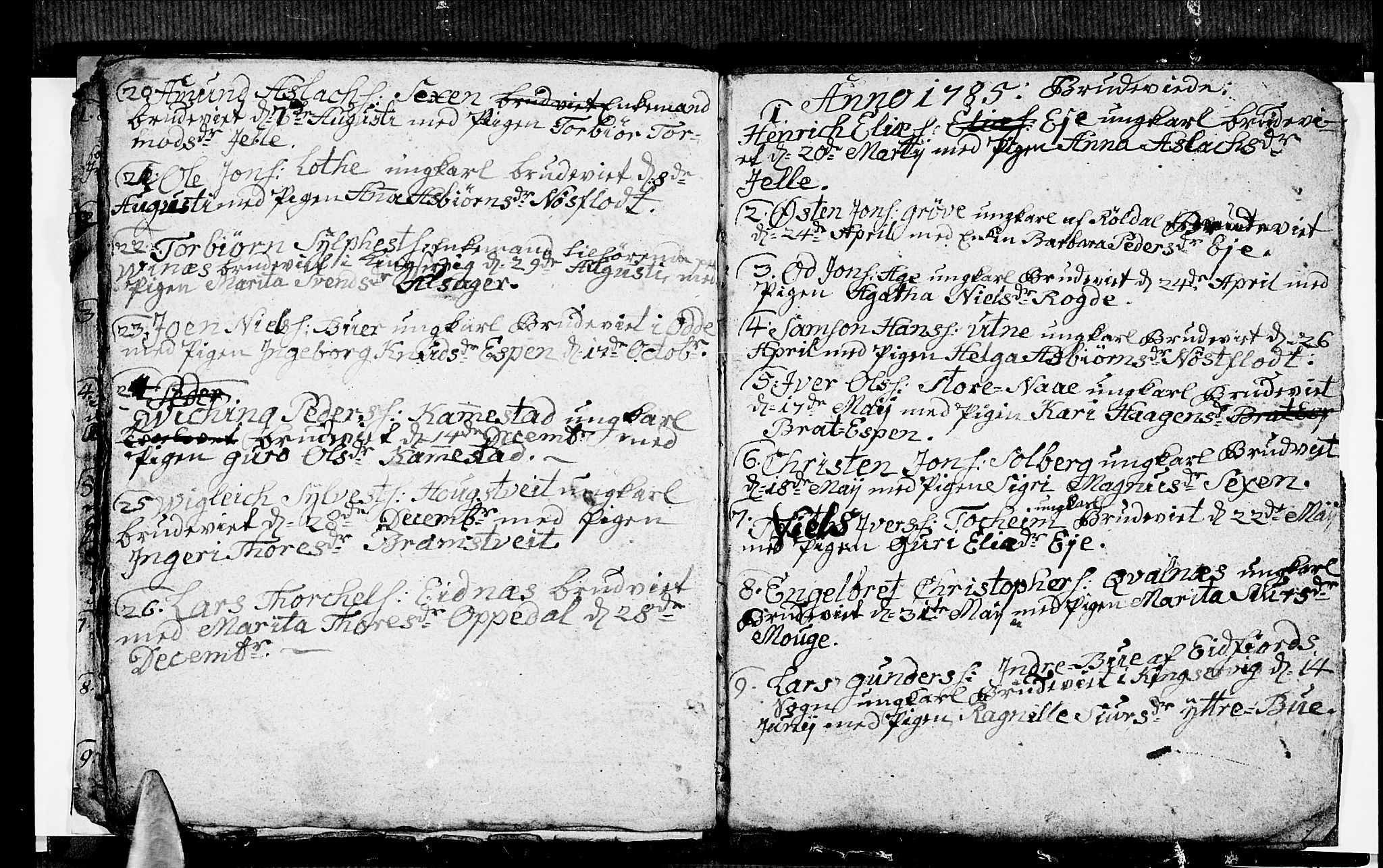 Ullensvang sokneprestembete, SAB/A-78701/H/Hab: Klokkerbok nr. A 1, 1779-1786, s. 22