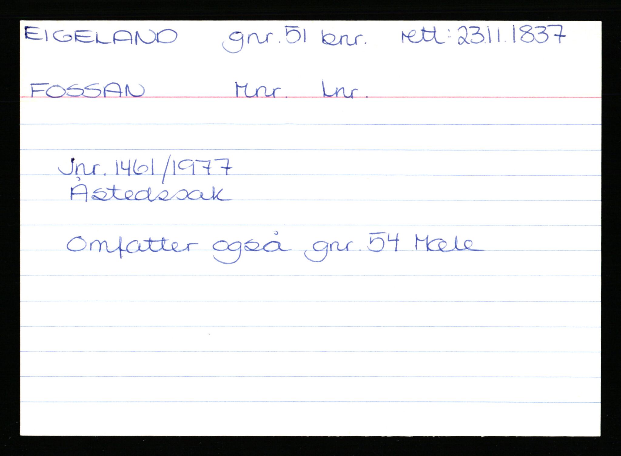Statsarkivet i Stavanger, AV/SAST-A-101971/03/Y/Yk/L0008: Registerkort sortert etter gårdsnavn: Eig - Erlien, 1750-1930, s. 124