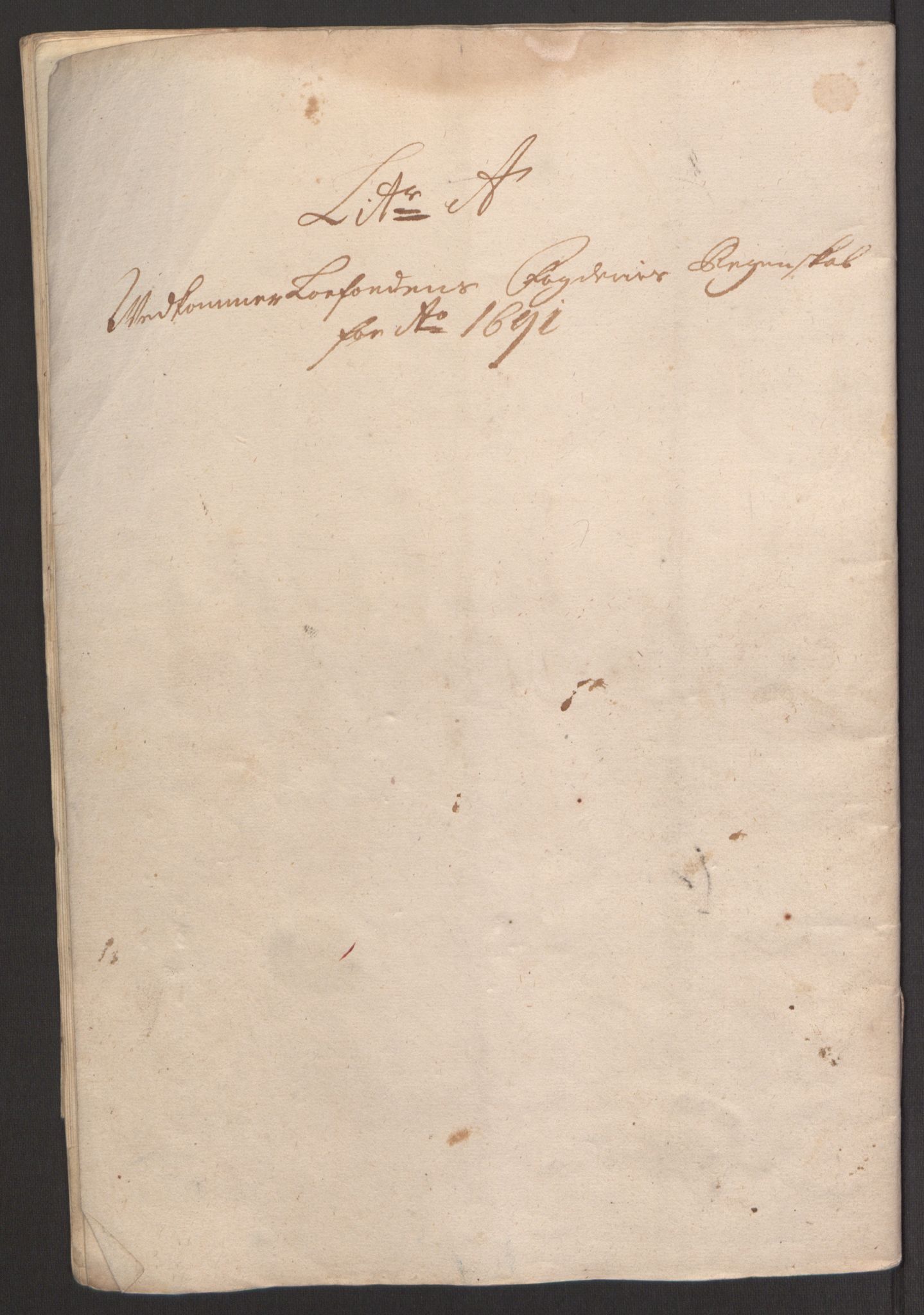 Rentekammeret inntil 1814, Reviderte regnskaper, Fogderegnskap, AV/RA-EA-4092/R67/L4675: Fogderegnskap Vesterålen, Andenes og Lofoten, 1691-1693, s. 26