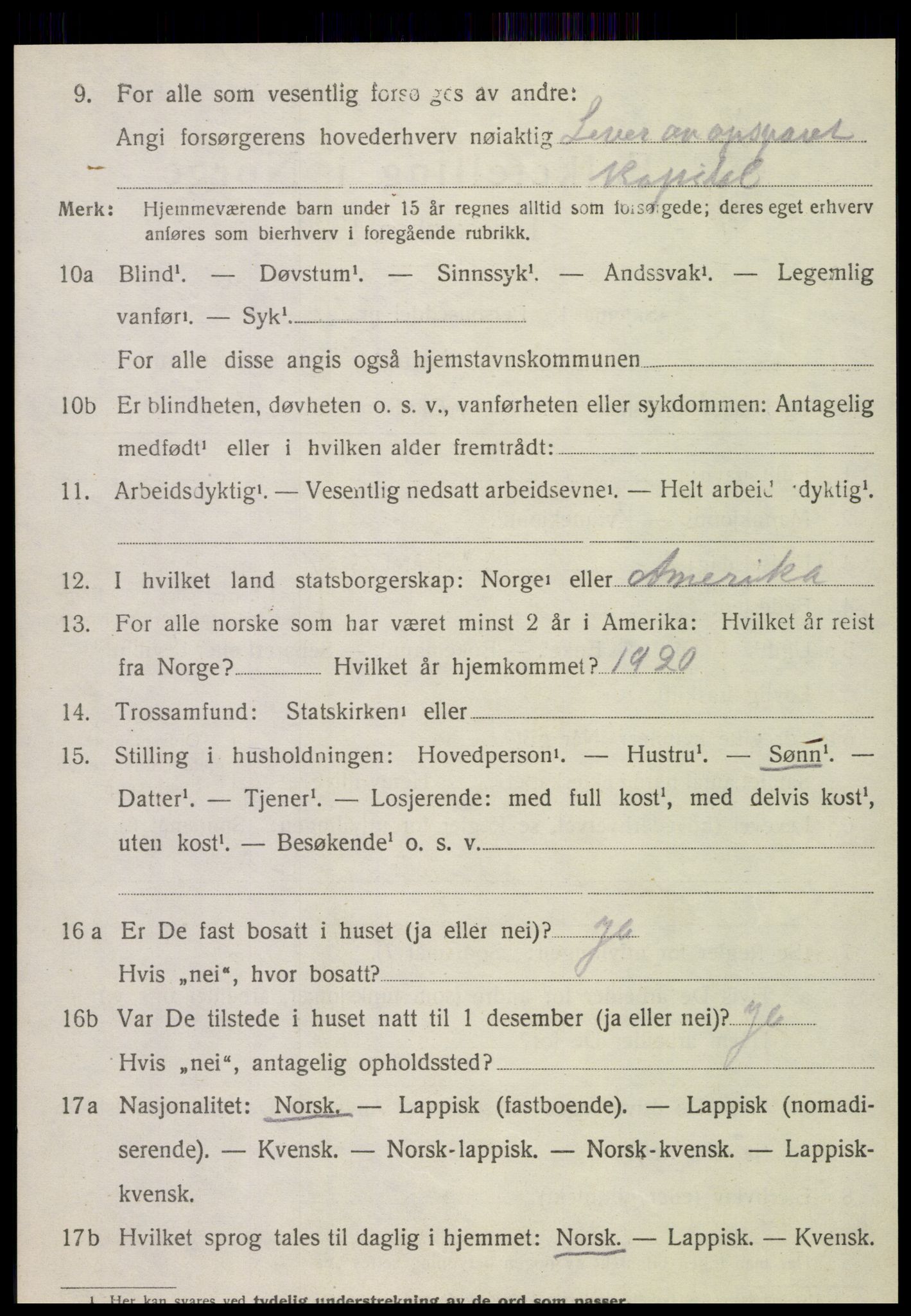 SAT, Folketelling 1920 for 1824 Vefsn herred, 1920, s. 10320