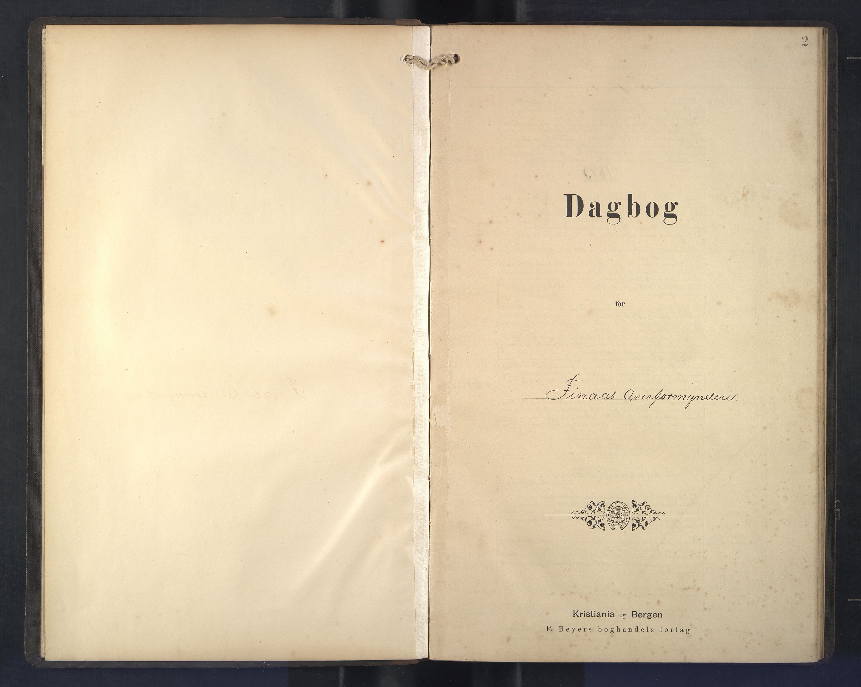 Finnaas kommune. Overformynderiet, IKAH/1218a-812/C/Ca/Caa/L0003: Postjournal for Finnås overformynderi, 1894-1901