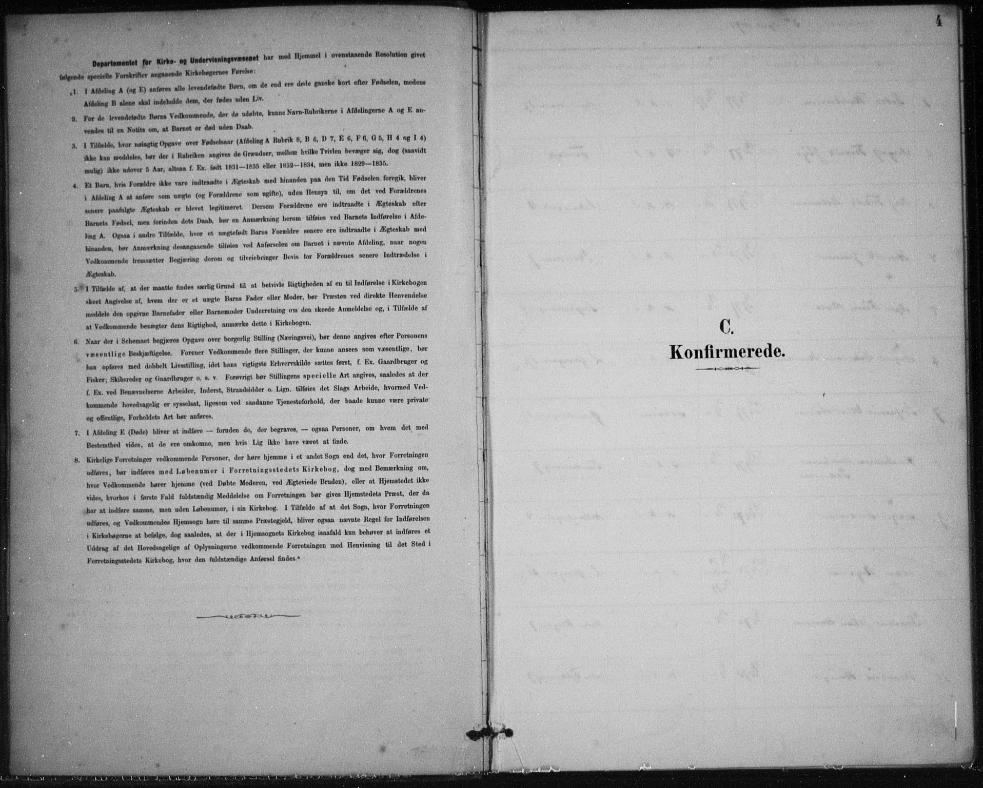 Korskirken sokneprestembete, SAB/A-76101/H/Hab: Klokkerbok nr. C 4, 1893-1905, s. 4