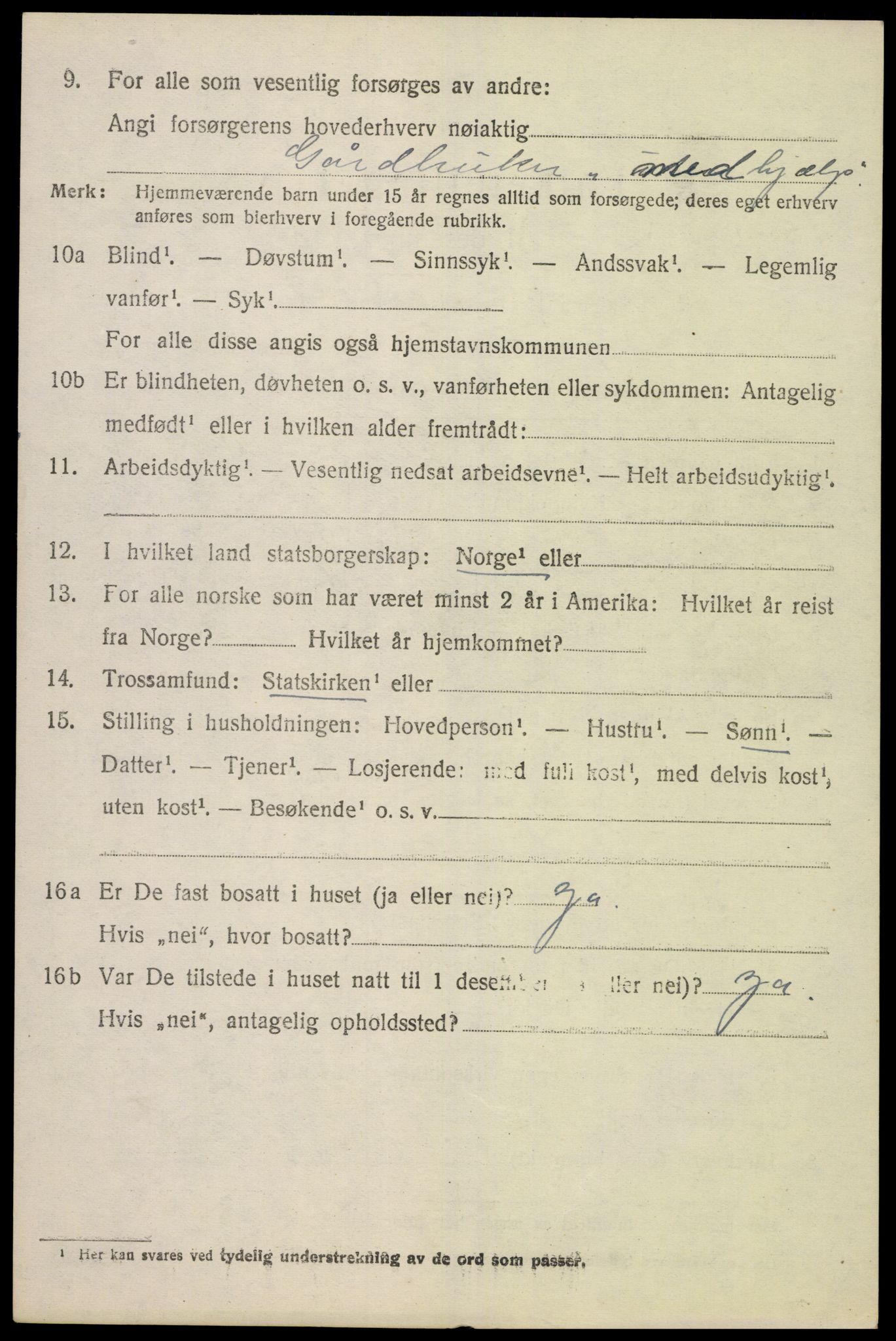 SAK, Folketelling 1920 for 1028 Vigmostad herred, 1920, s. 1160