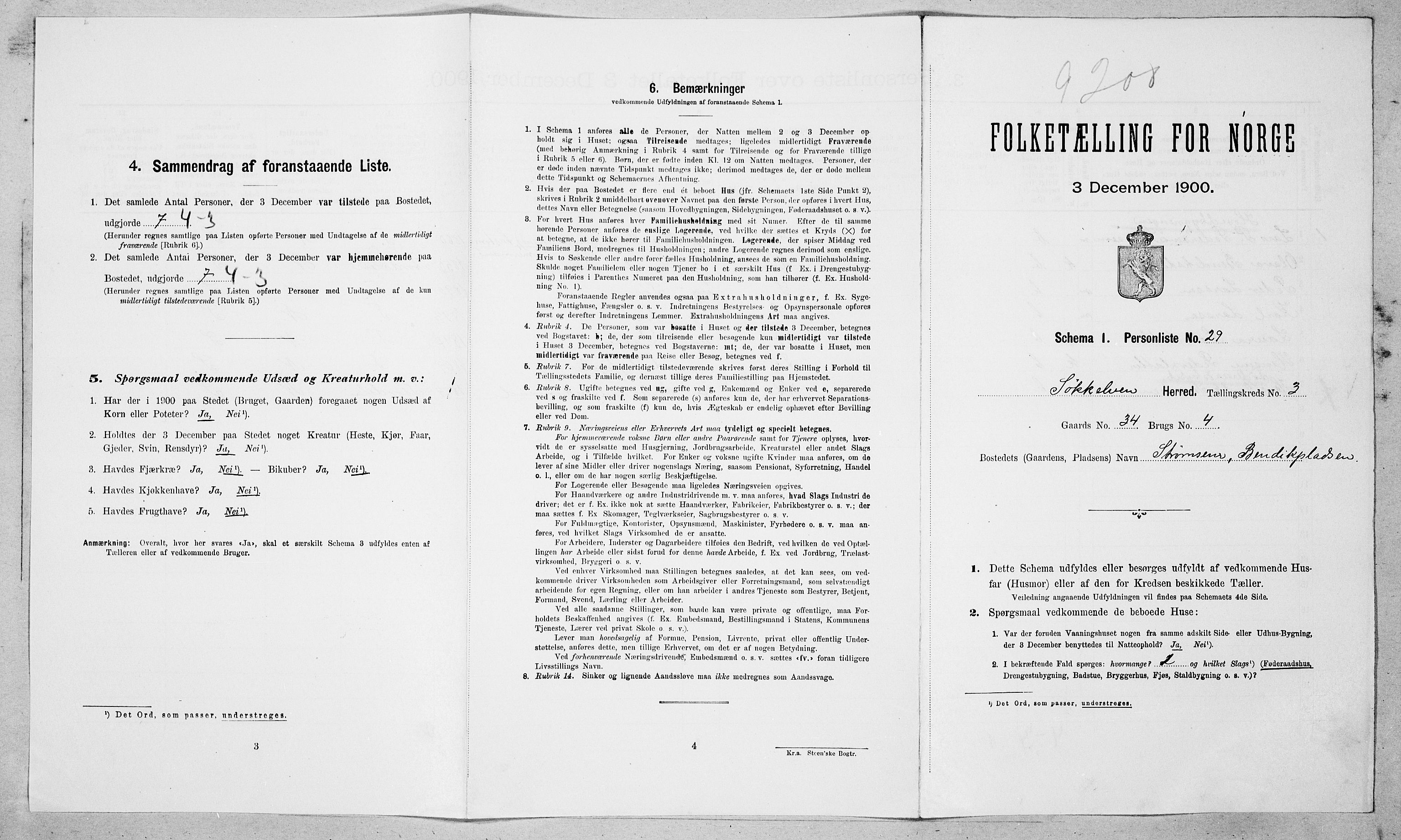 SAT, Folketelling 1900 for 1528 Sykkylven herred, 1900, s. 421