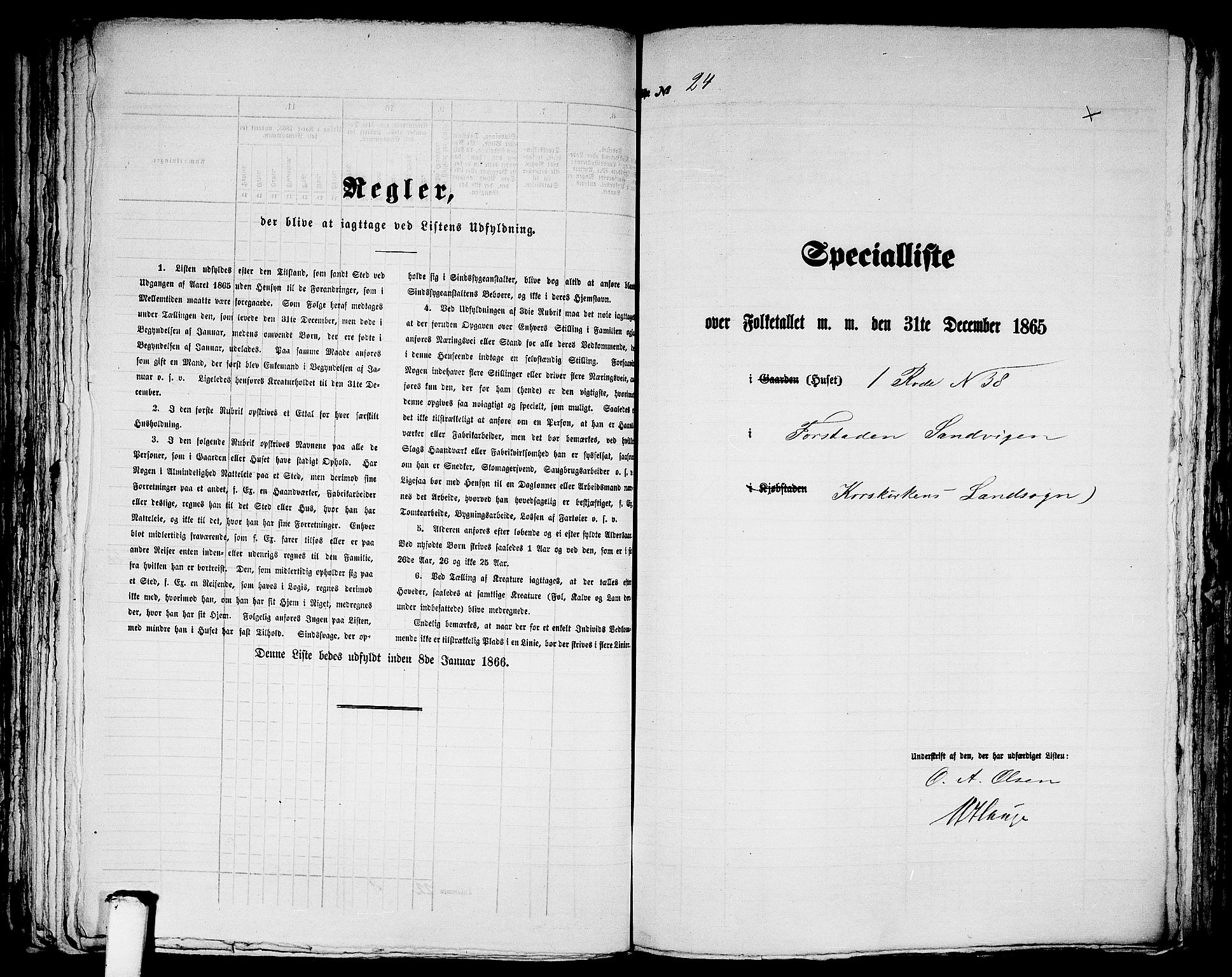RA, Folketelling 1865 for 1281L Bergen Landdistrikt, Domkirkens landsokn og Korskirkens landsokn, 1865, s. 97