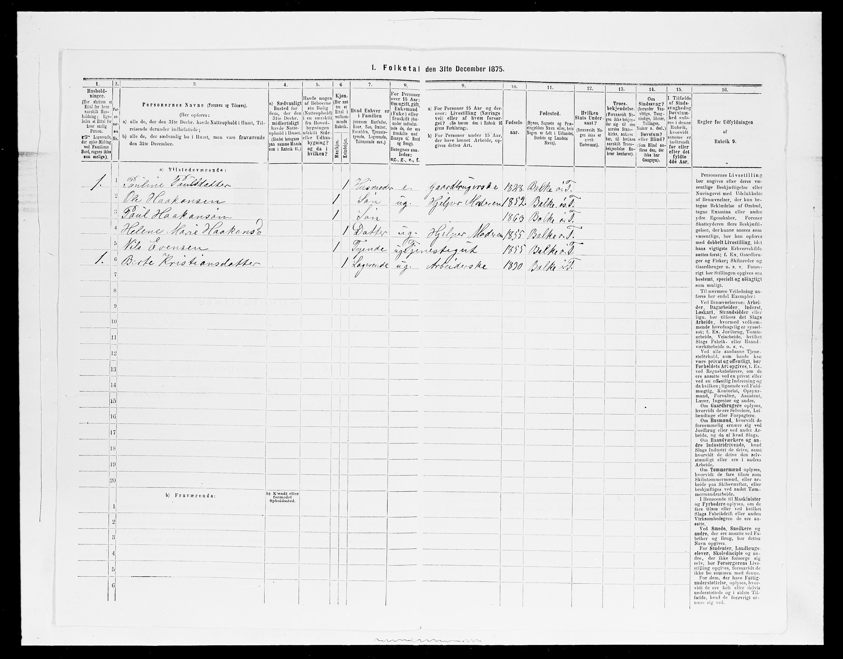 SAH, Folketelling 1875 for 0528P Østre Toten prestegjeld, 1875, s. 549