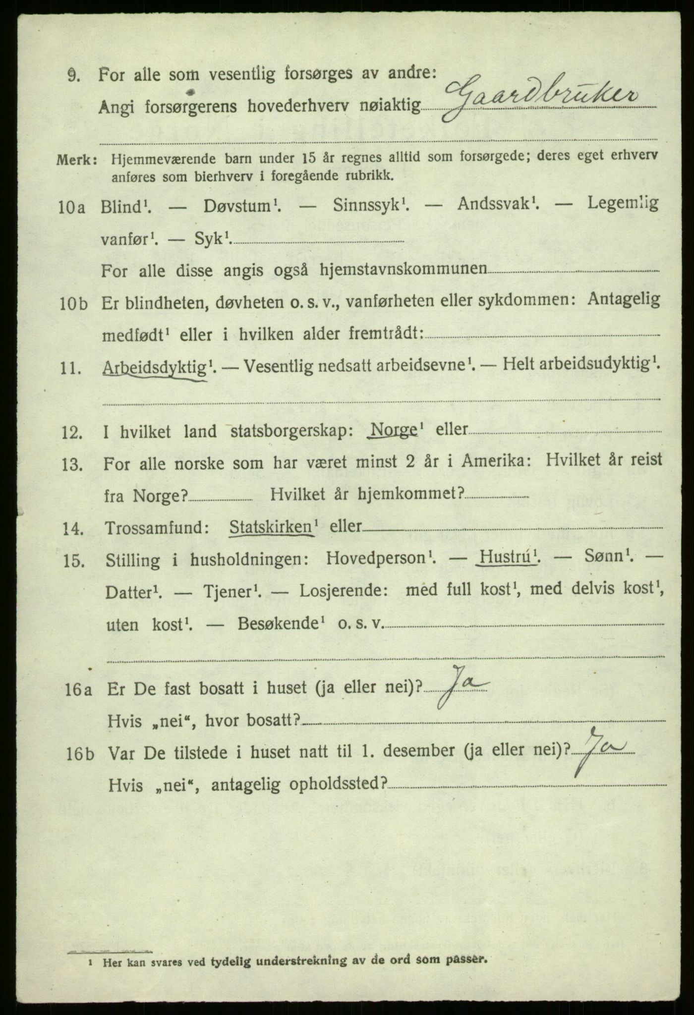 SAB, Folketelling 1920 for 1443 Eid herred, 1920, s. 3457