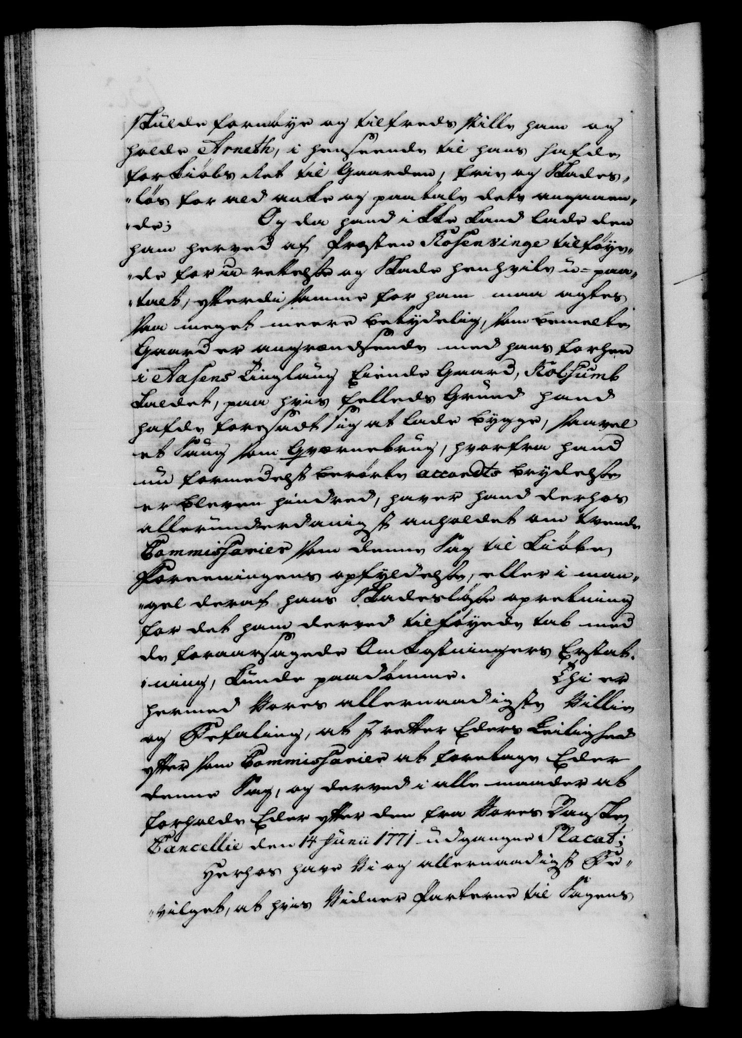Danske Kanselli 1572-1799, AV/RA-EA-3023/F/Fc/Fca/Fcab/L0040: Norske tegnelser "Norske eller 3. depts. missiver", 1771-1773, s. 130b