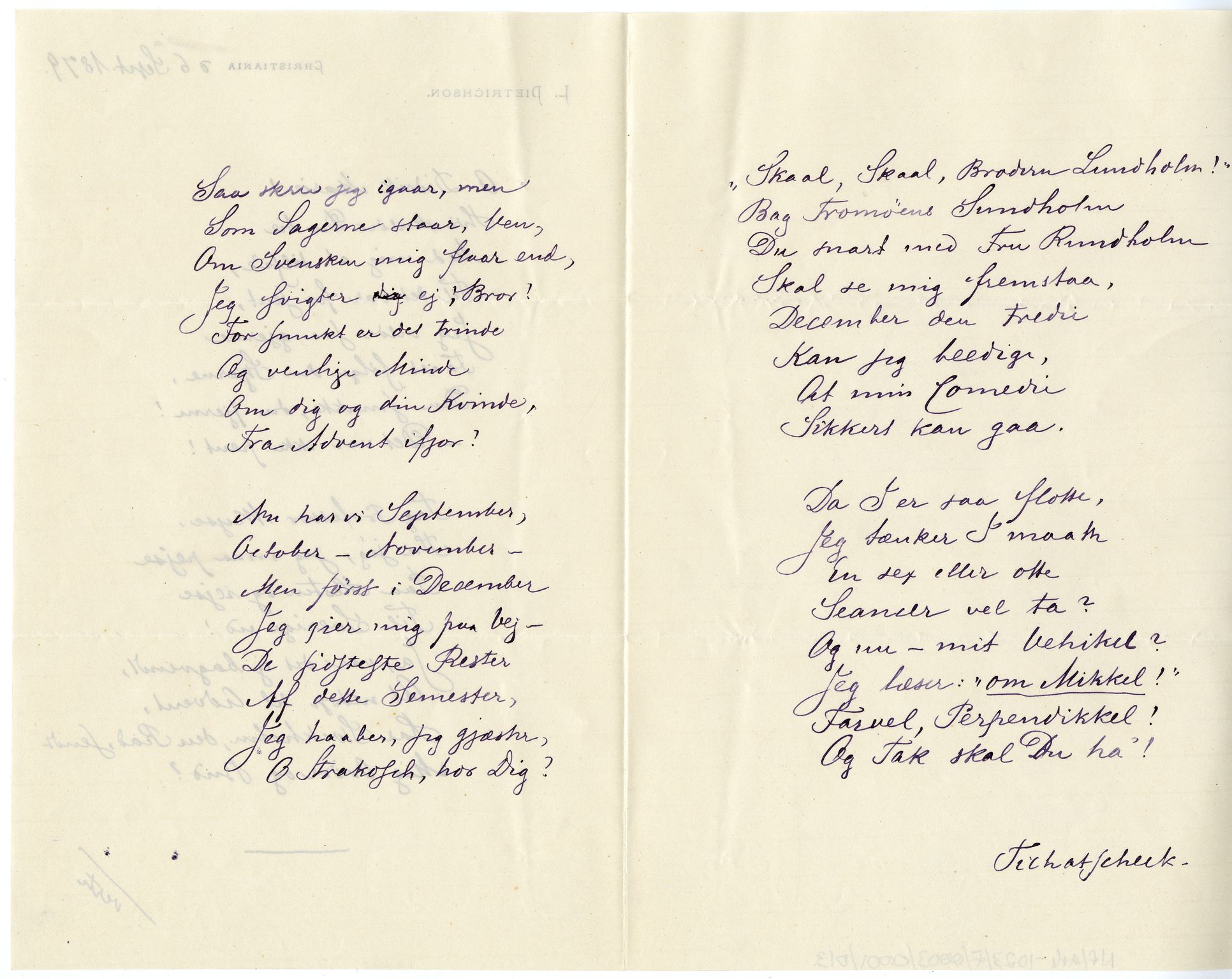 Diderik Maria Aalls brevsamling, NF/Ark-1023/F/L0003: D.M. Aalls brevsamling. D - G, 1797-1889, s. 24