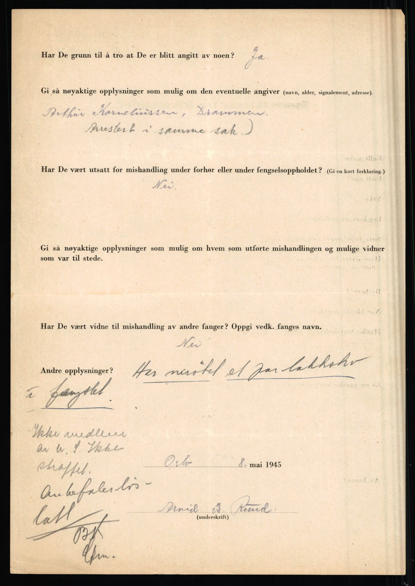 Rikspolitisjefen, AV/RA-S-1560/L/L0014: Pettersen, Aksel - Savosnick, Ernst, 1940-1945, s. 740