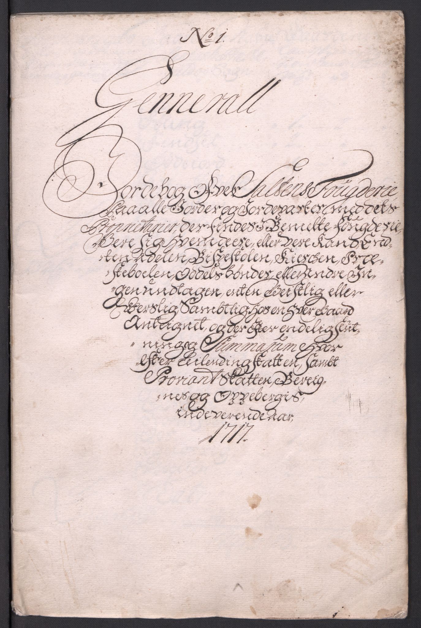Rentekammeret inntil 1814, Reviderte regnskaper, Fogderegnskap, RA/EA-4092/R66/L4587: Fogderegnskap Salten, 1717, s. 29