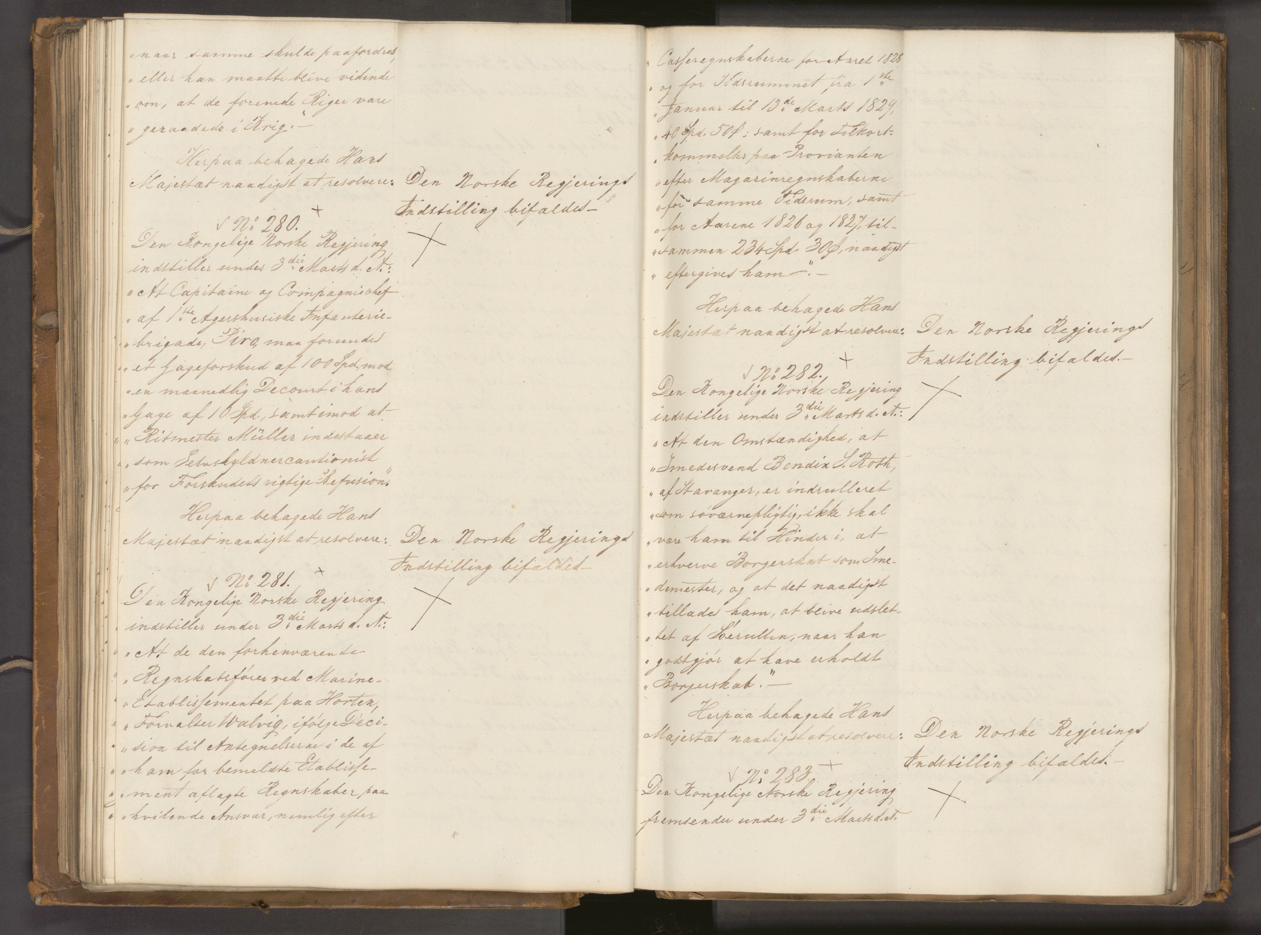 Statsrådssekretariatet, AV/RA-S-1001/A/Ab/L0040: Kgl. res. nr. 1-568, 1. halvår, 1835