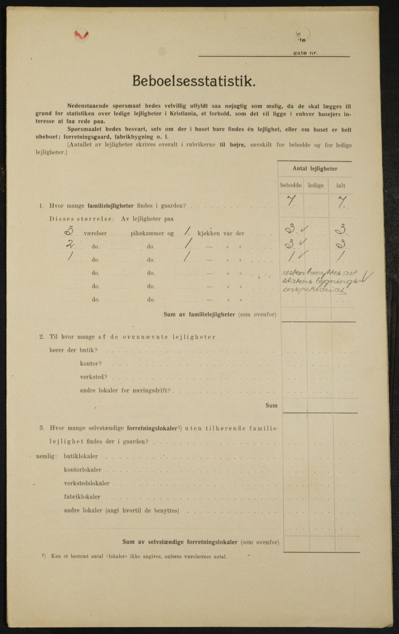 OBA, Kommunal folketelling 1.2.1909 for Kristiania kjøpstad, 1909, s. 27460