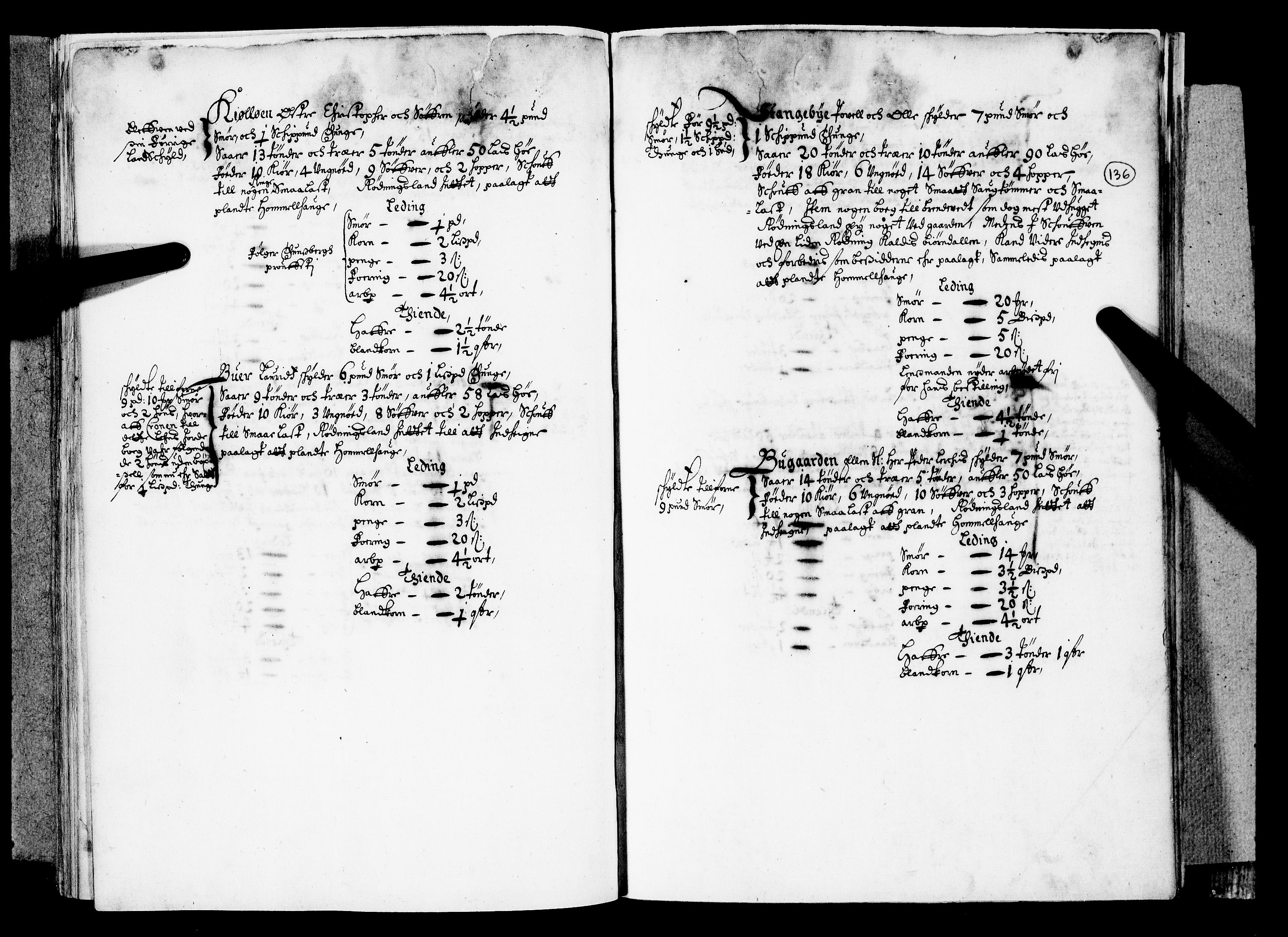 Rentekammeret inntil 1814, Realistisk ordnet avdeling, RA/EA-4070/N/Nb/Nba/L0019: Tønsberg len, 1. del, 1668, s. 135b-136a