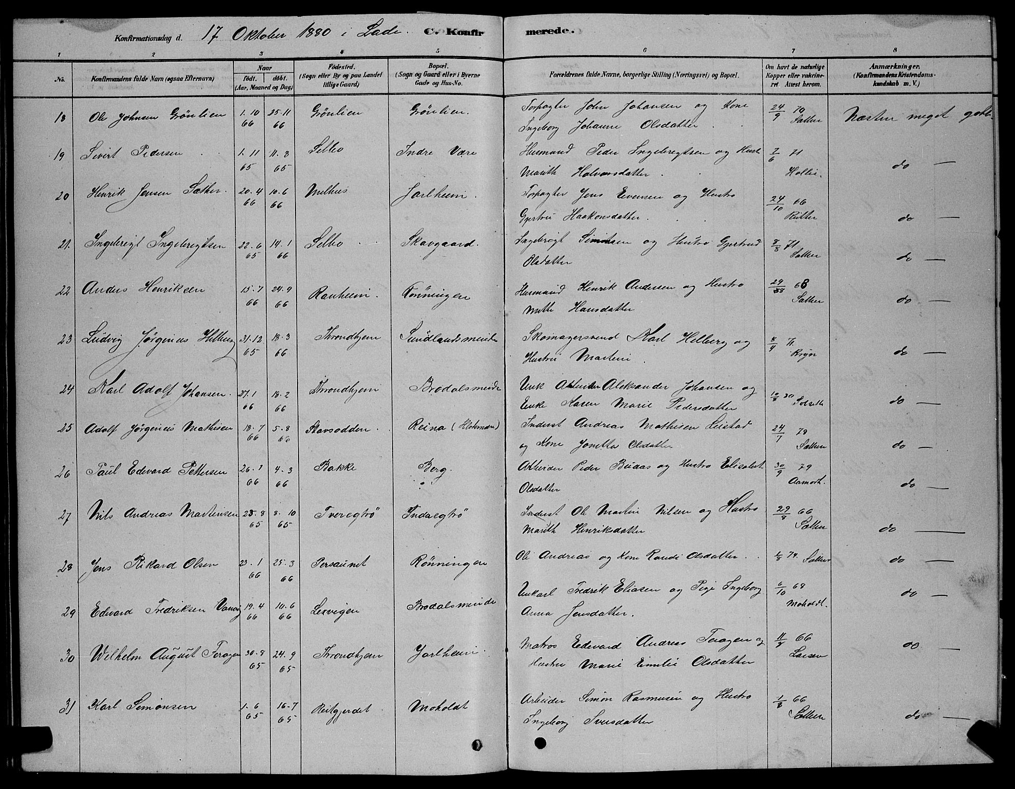 Ministerialprotokoller, klokkerbøker og fødselsregistre - Sør-Trøndelag, AV/SAT-A-1456/606/L0312: Klokkerbok nr. 606C08, 1878-1894