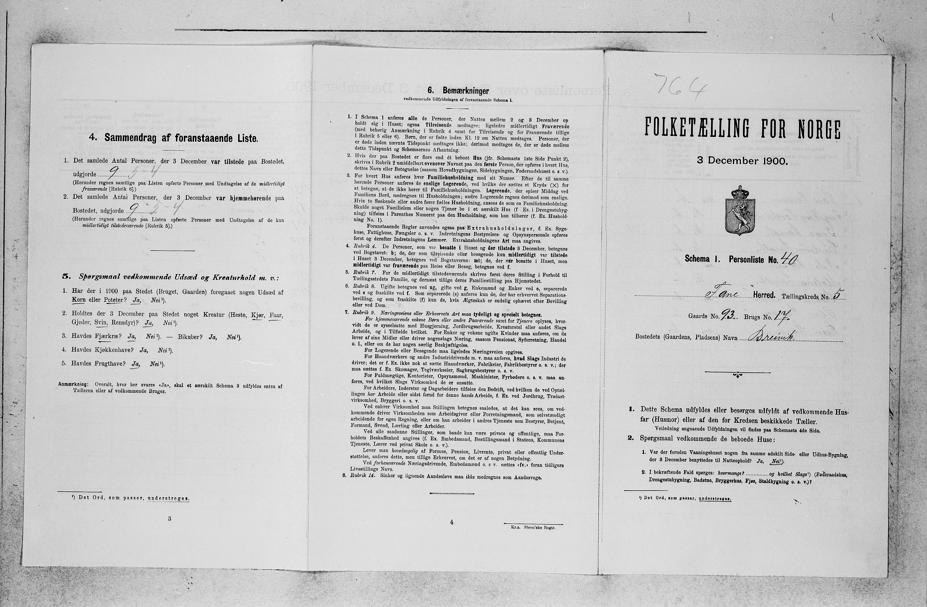 SAB, Folketelling 1900 for 1249 Fana herred, 1900, s. 610