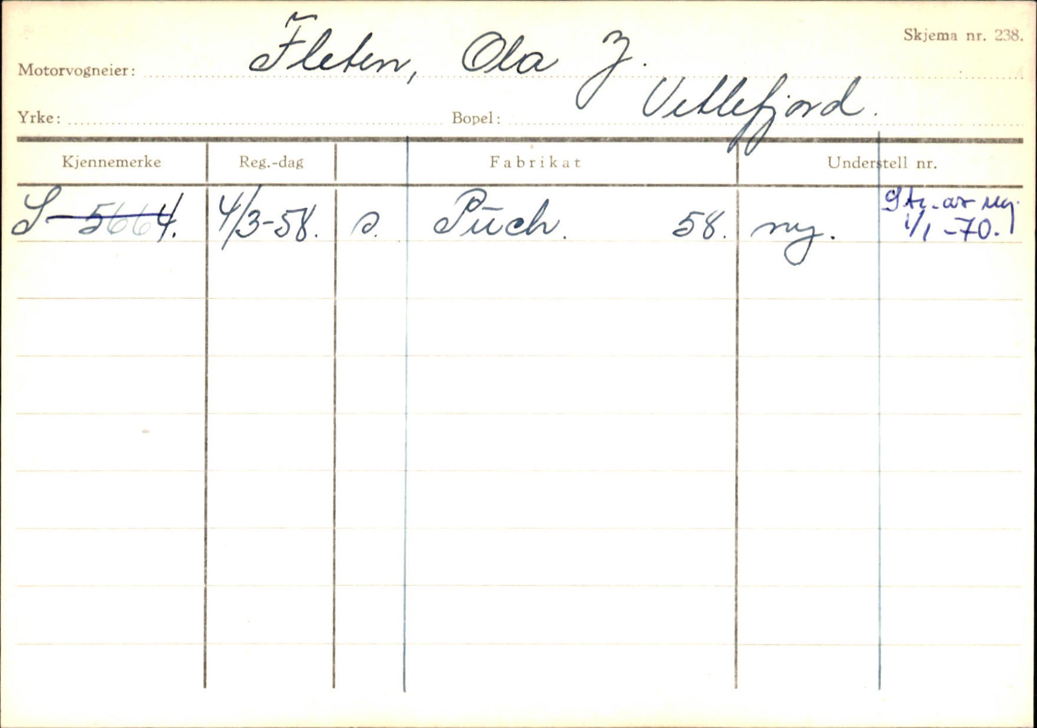 Statens vegvesen, Sogn og Fjordane vegkontor, AV/SAB-A-5301/4/F/L0132: Eigarregister Askvoll A-Å. Balestrand A-Å, 1945-1975, s. 1745