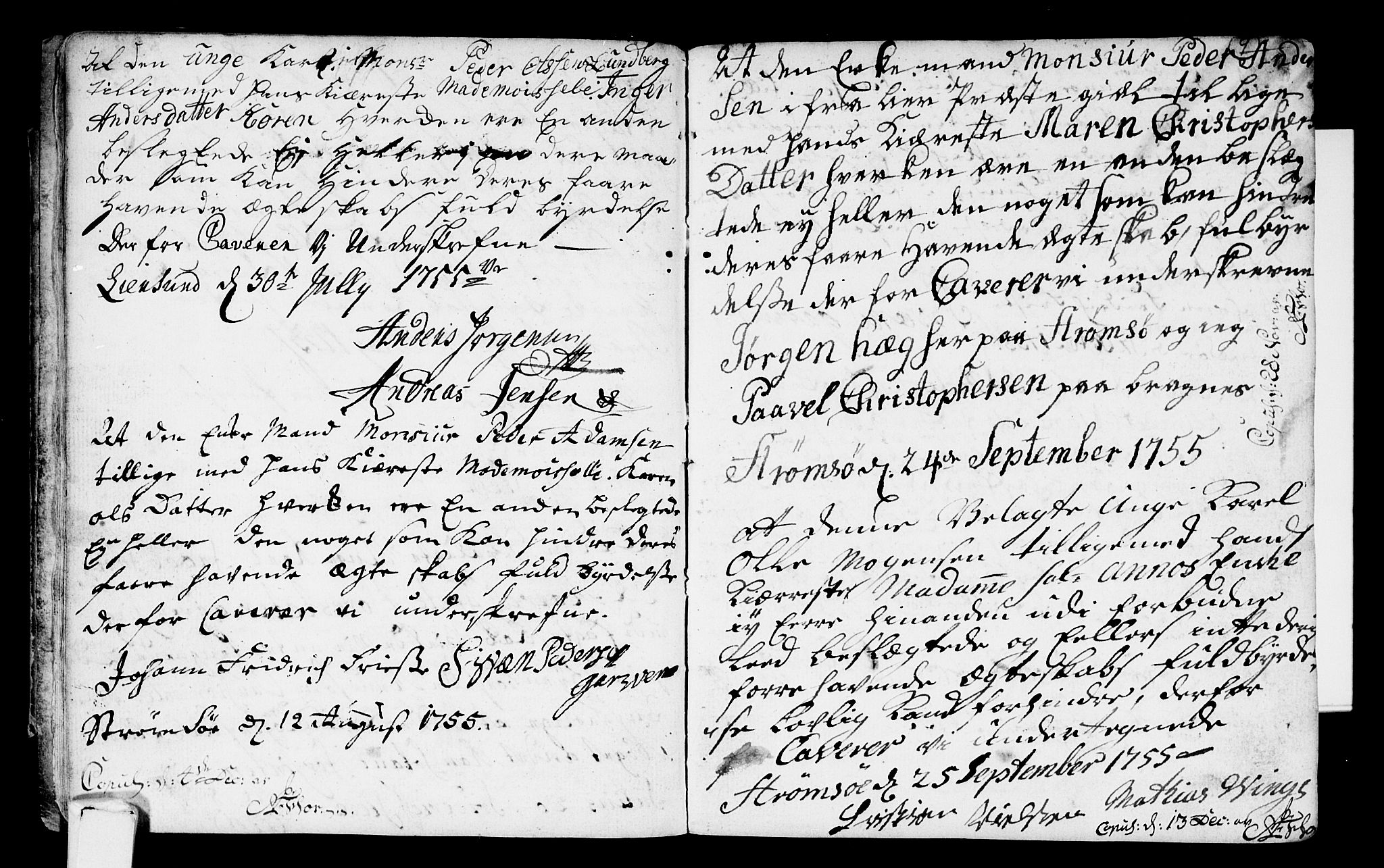 Strømsø kirkebøker, SAKO/A-246/H/Hb/L0001: Forlovererklæringer nr. 1, 1752-1815, s. 9